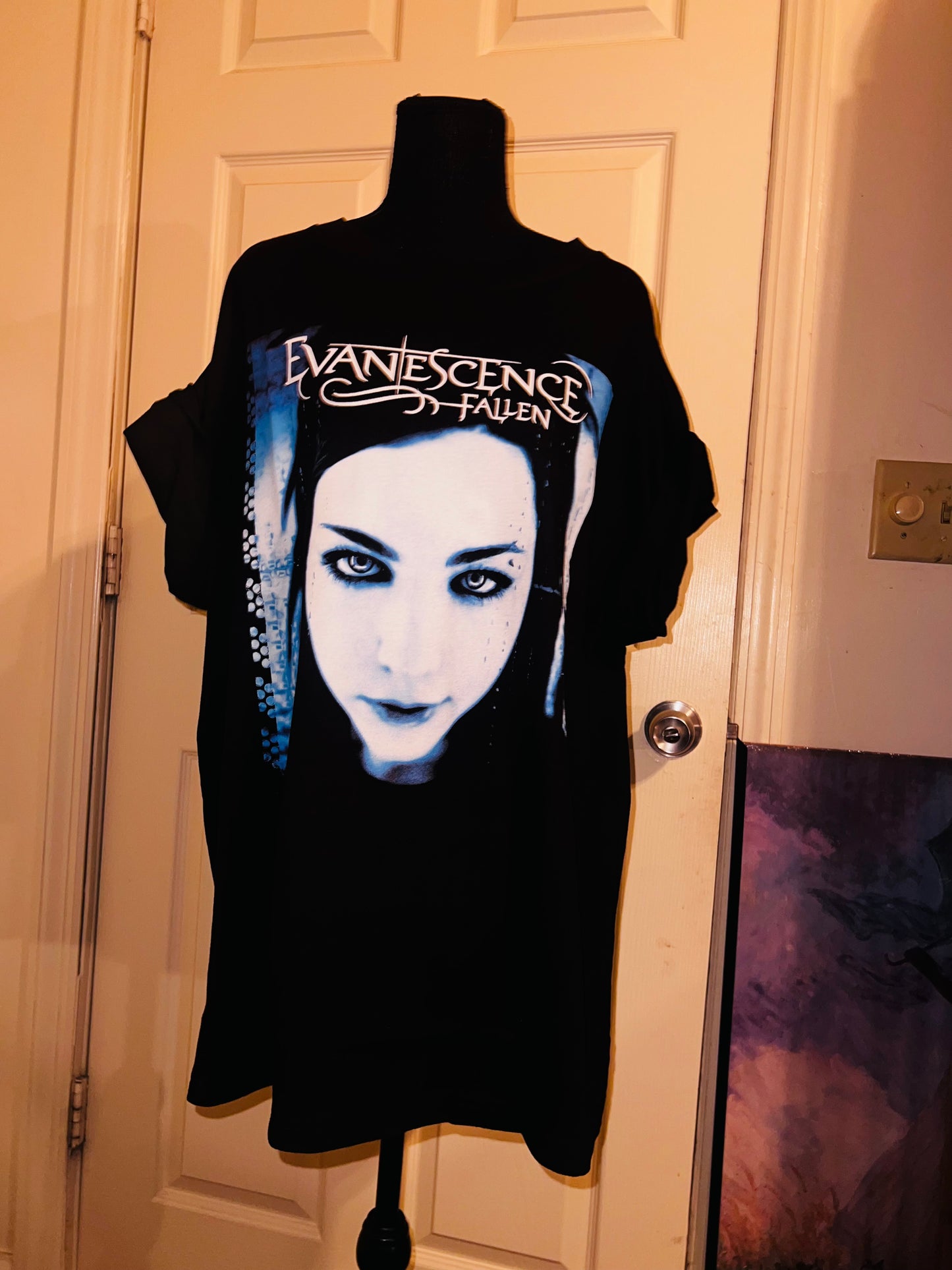 Evanescence Fallen Oversized Distressed Tee