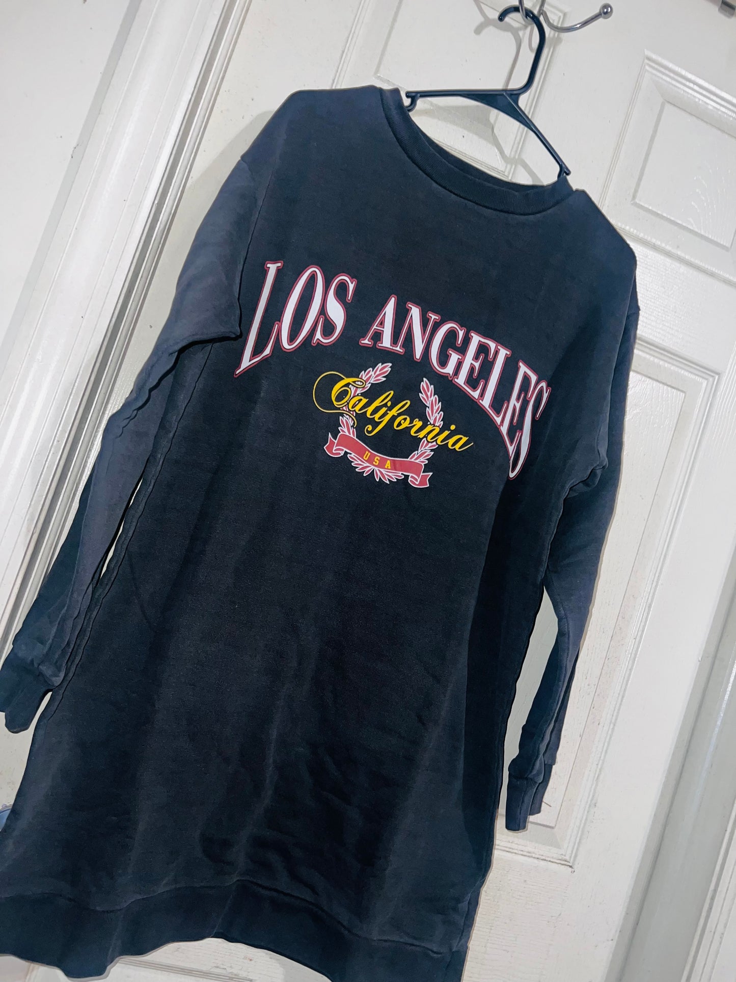 Los Angeles Oversized Long Sweatshirt/Dress