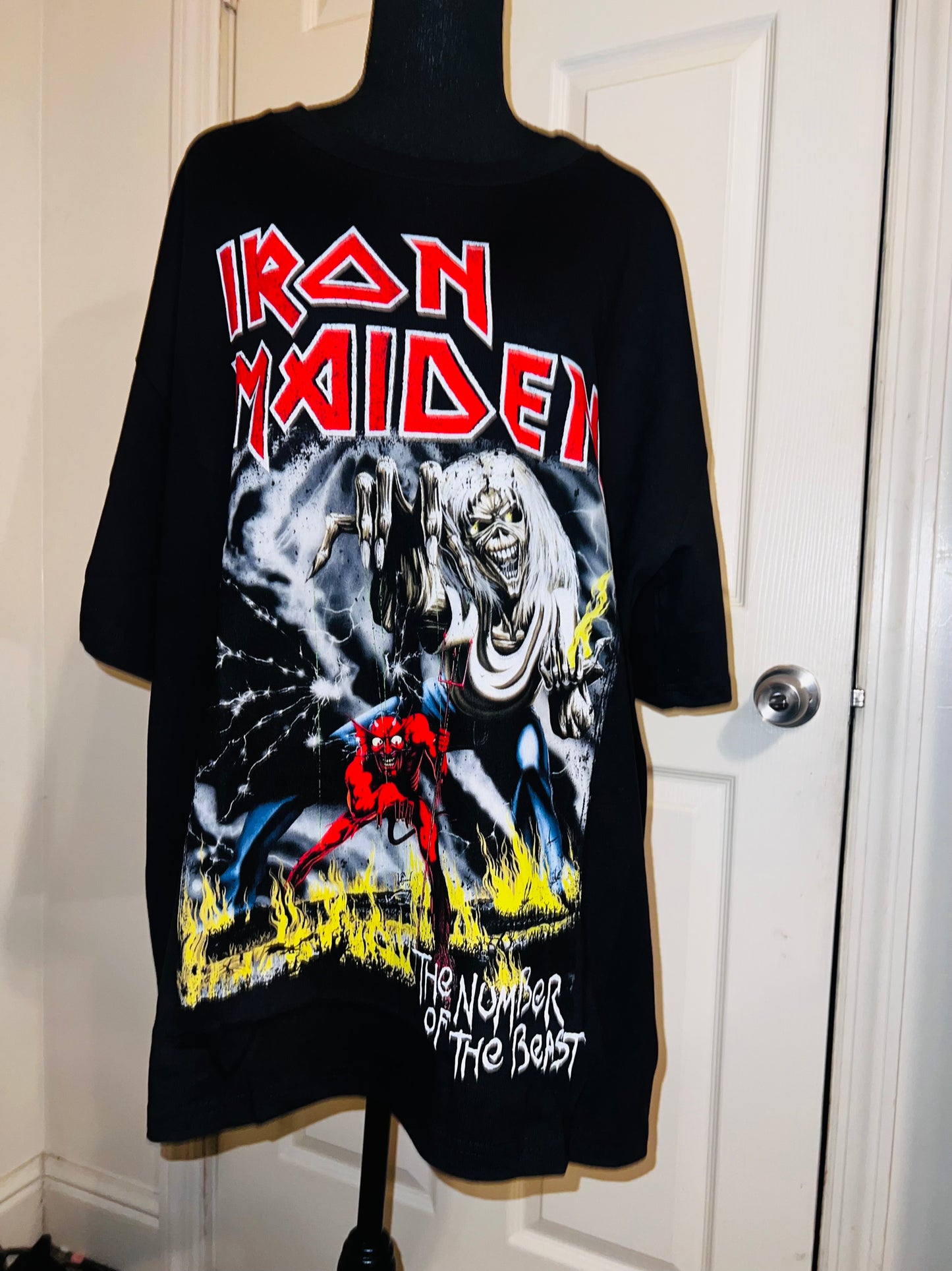 Iron Maiden Oversized Distressed Tee