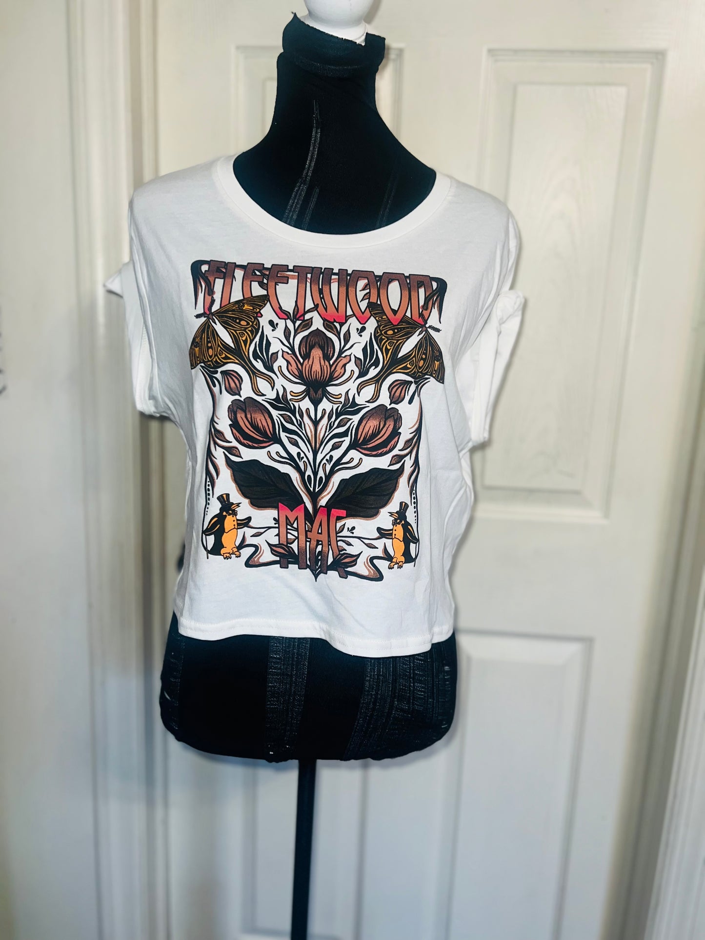 Fleetwood Mac Distressed Baby Tee