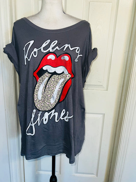Rolling Stones Oversized Distressed Tee