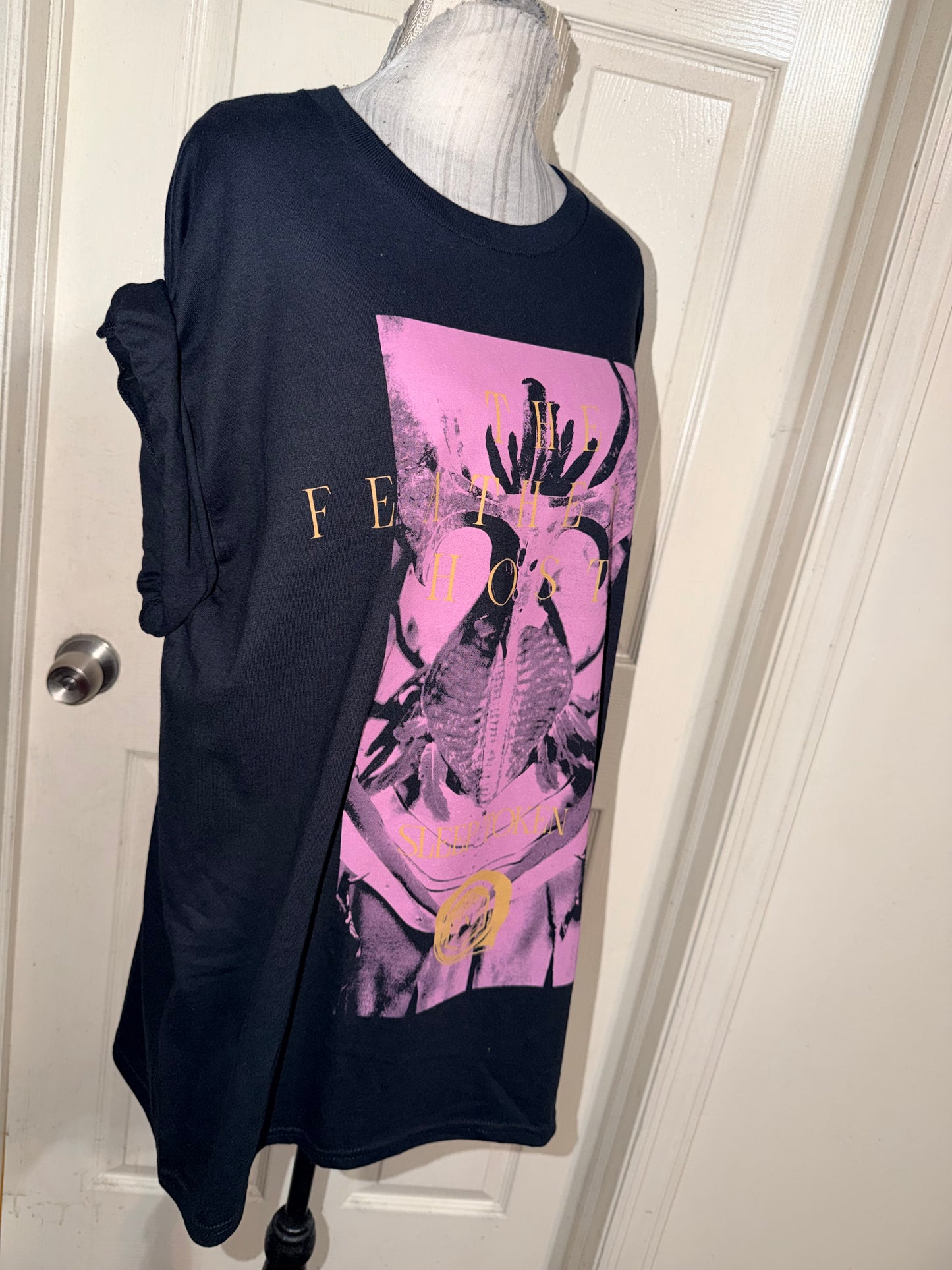 Sleep Token Double Sided Oversized Distressed Tee