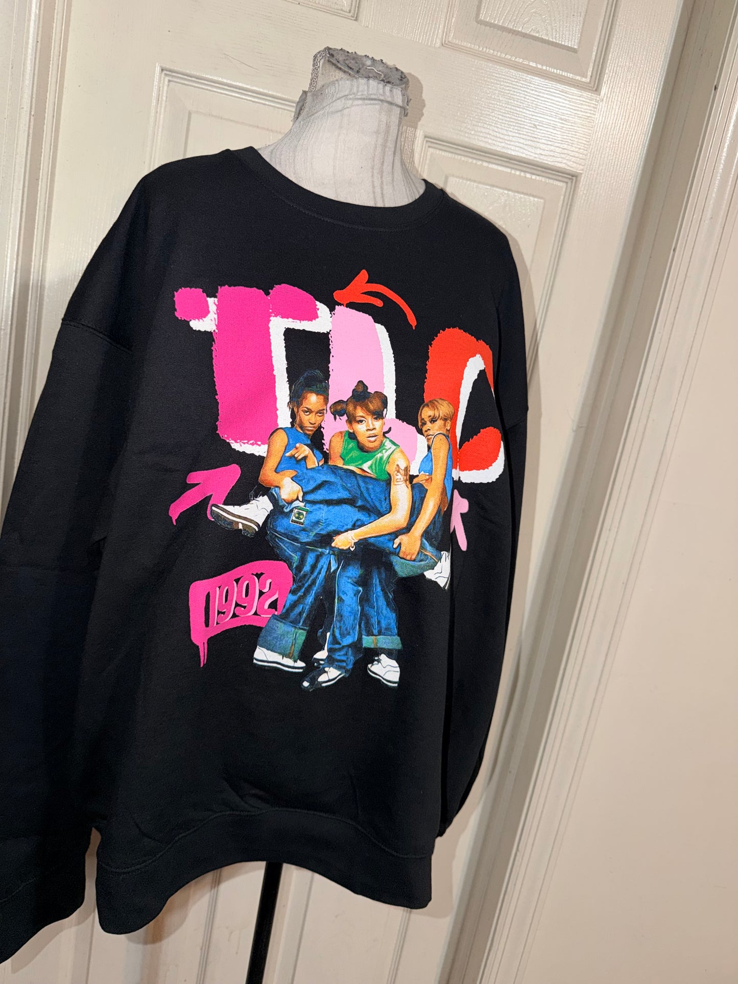 TLC Oversized Distressed Sweatshirt