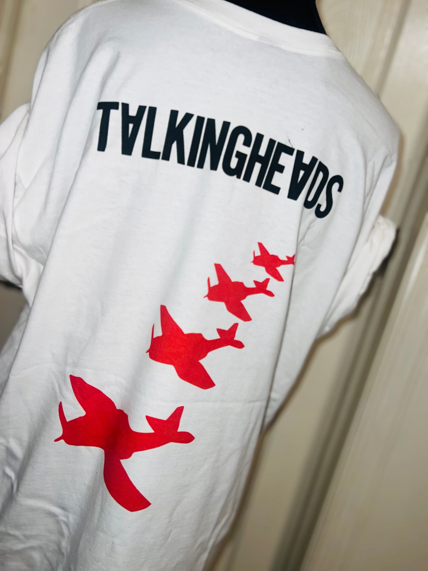 Talking Heads Double Sided Oversized Distressed Tee