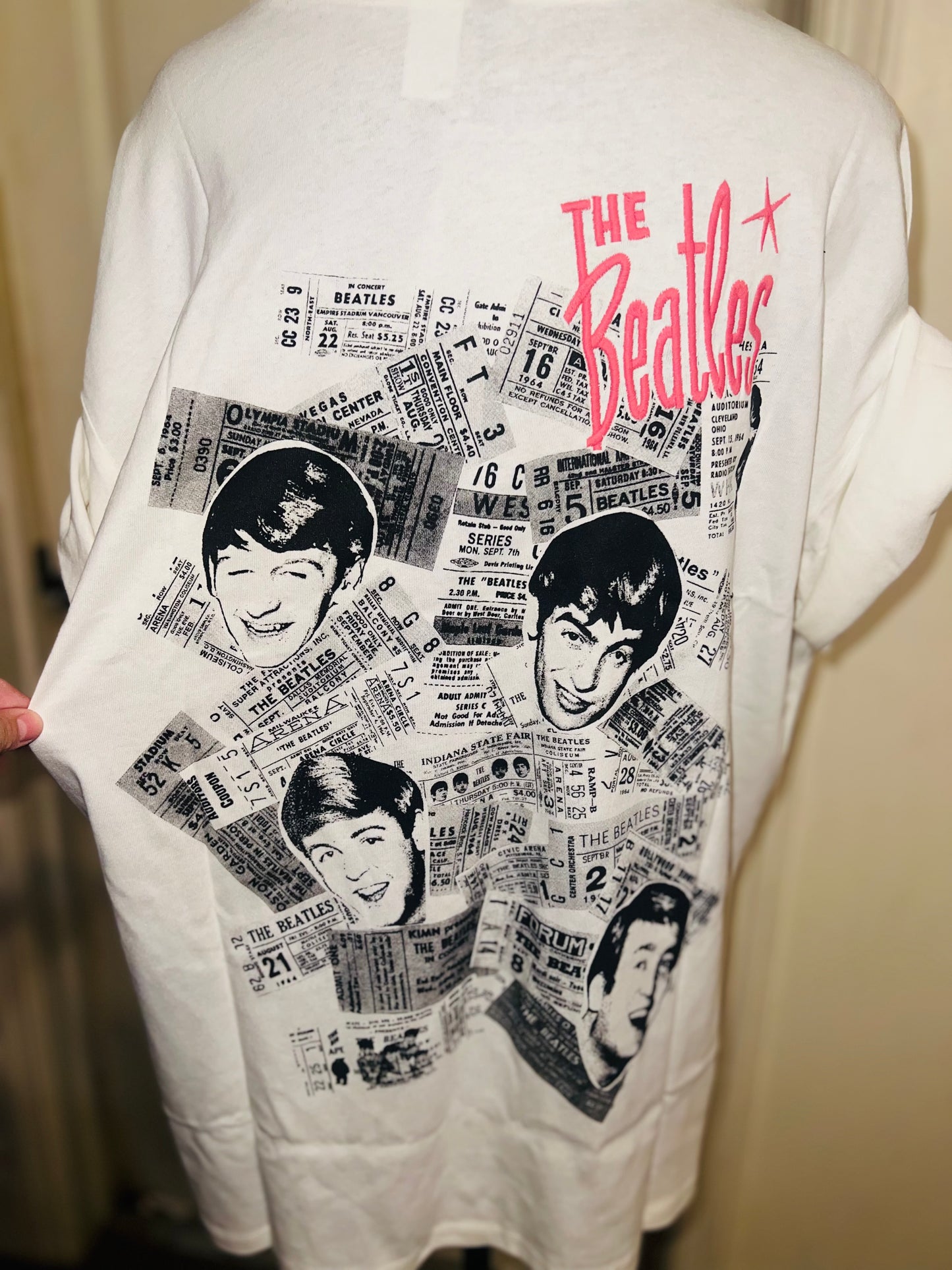 The Beatles Double Sided Oversized Tee