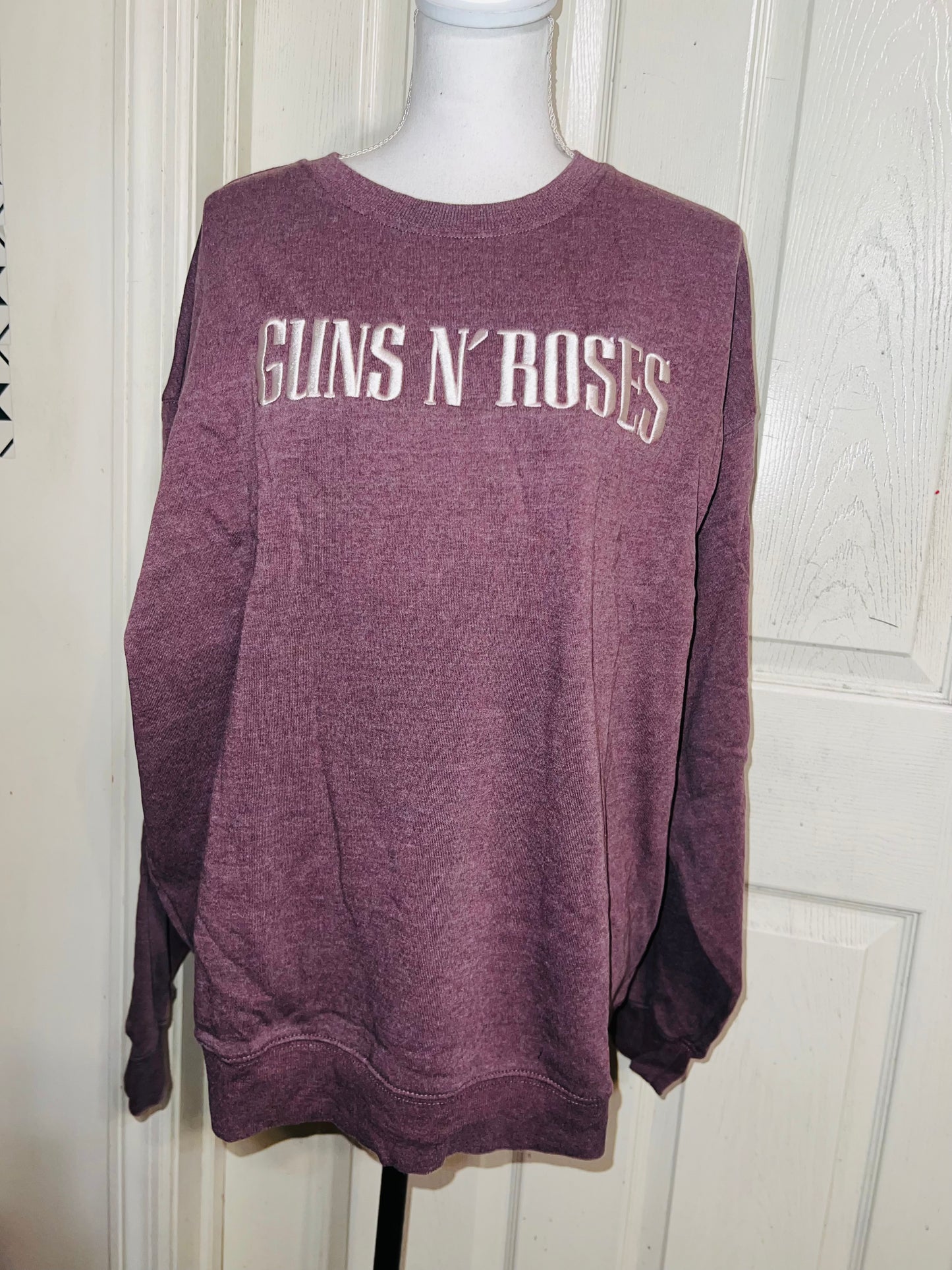 Guns n Roses Oversized Distressed Sweatshirt