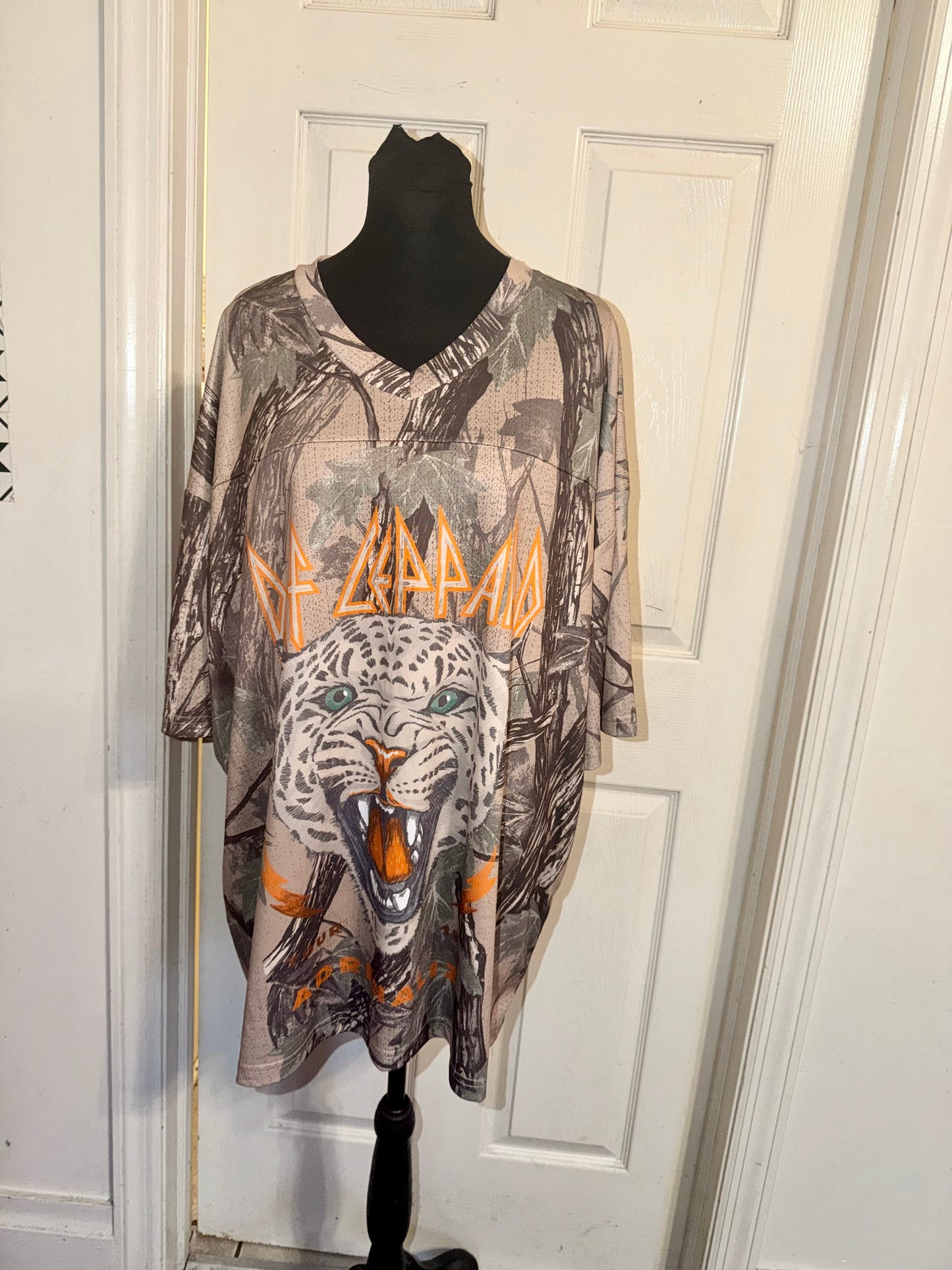 Def Leppard Double Sided Oversized Jersey Tee