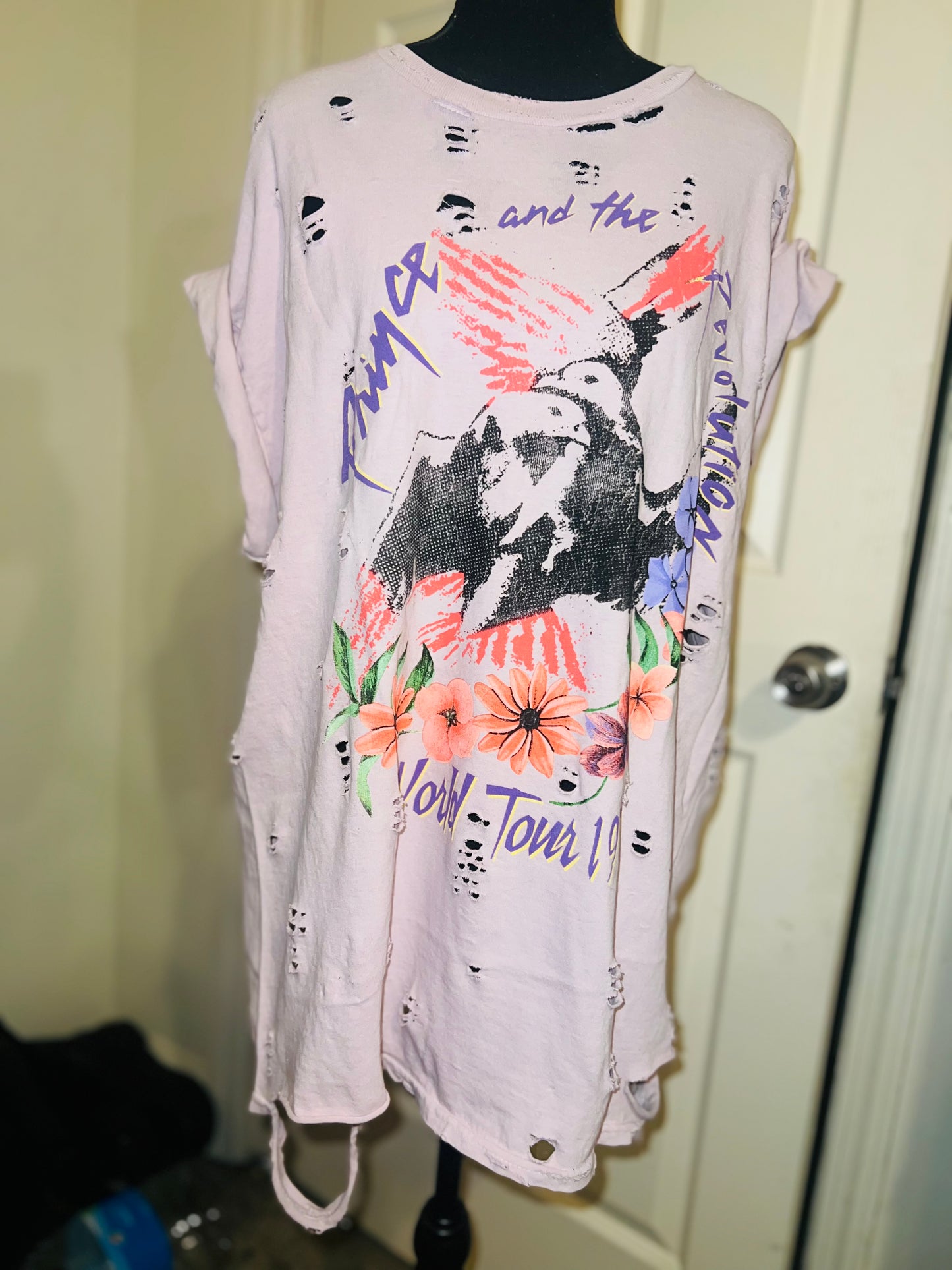 Prince and The Revolution 85 Oversized Distressed Tee