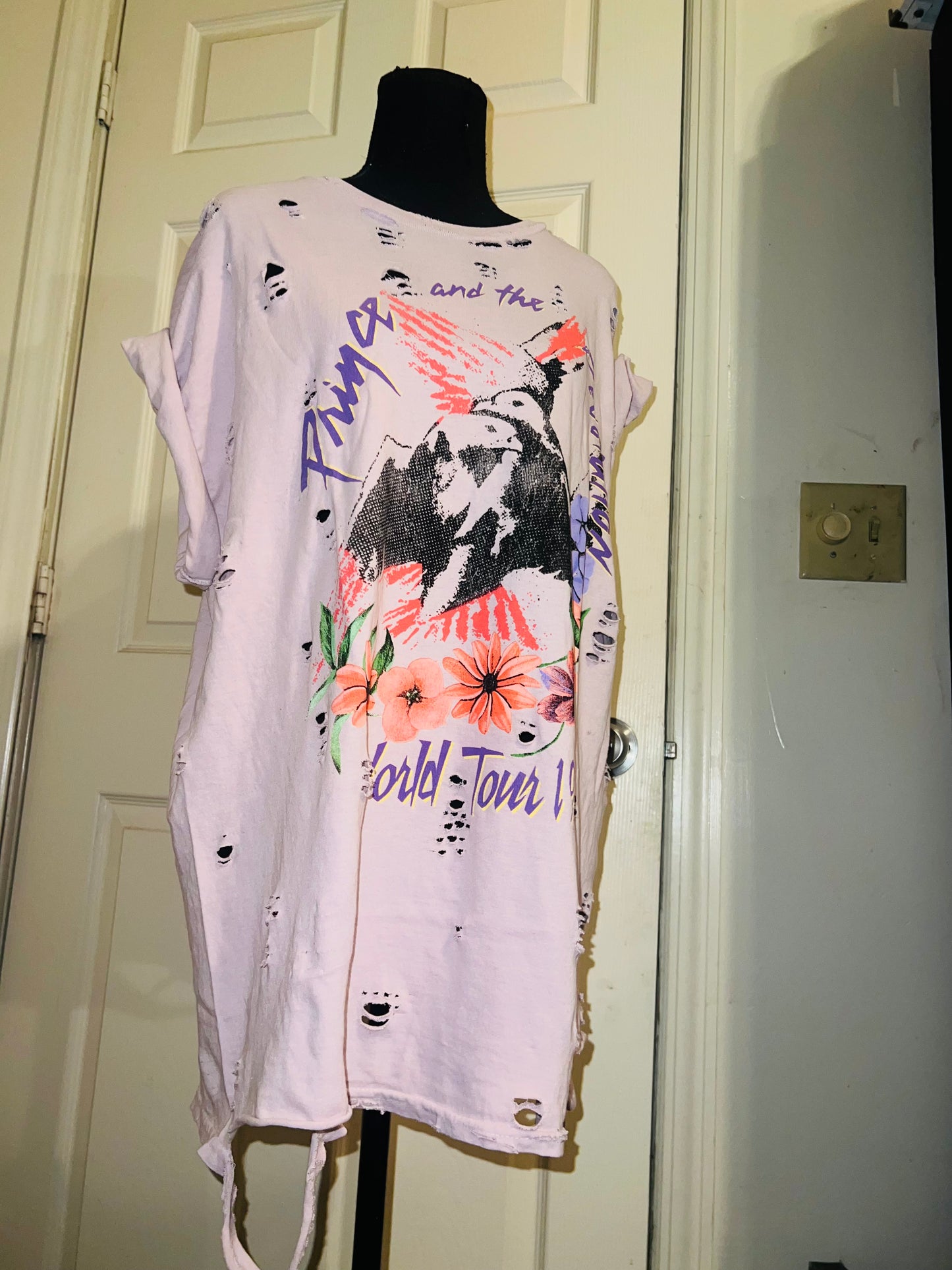 Prince and The Revolution 85 Oversized Distressed Tee