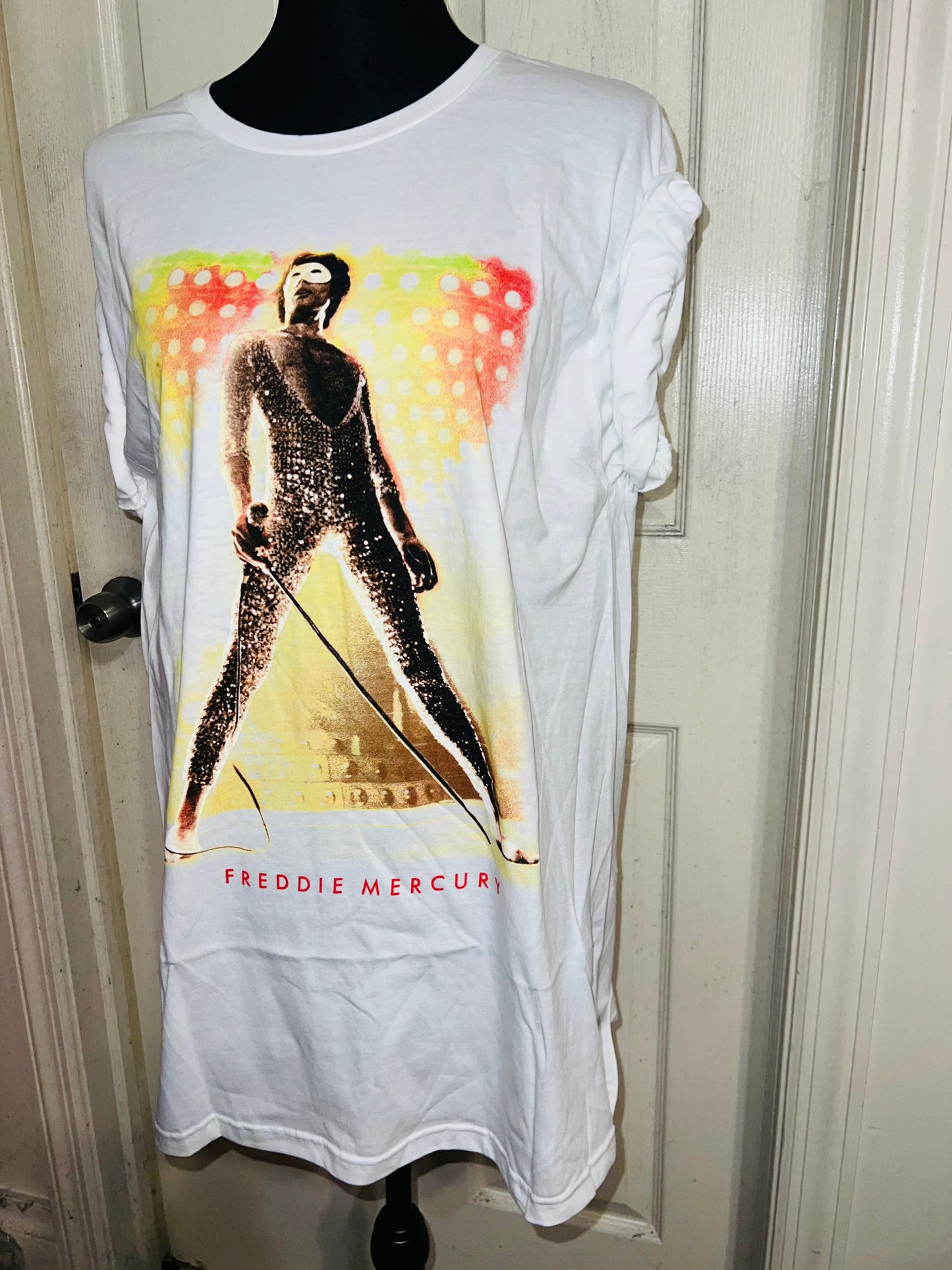 Freddie Mercury Oversized Distressed T-Shirt