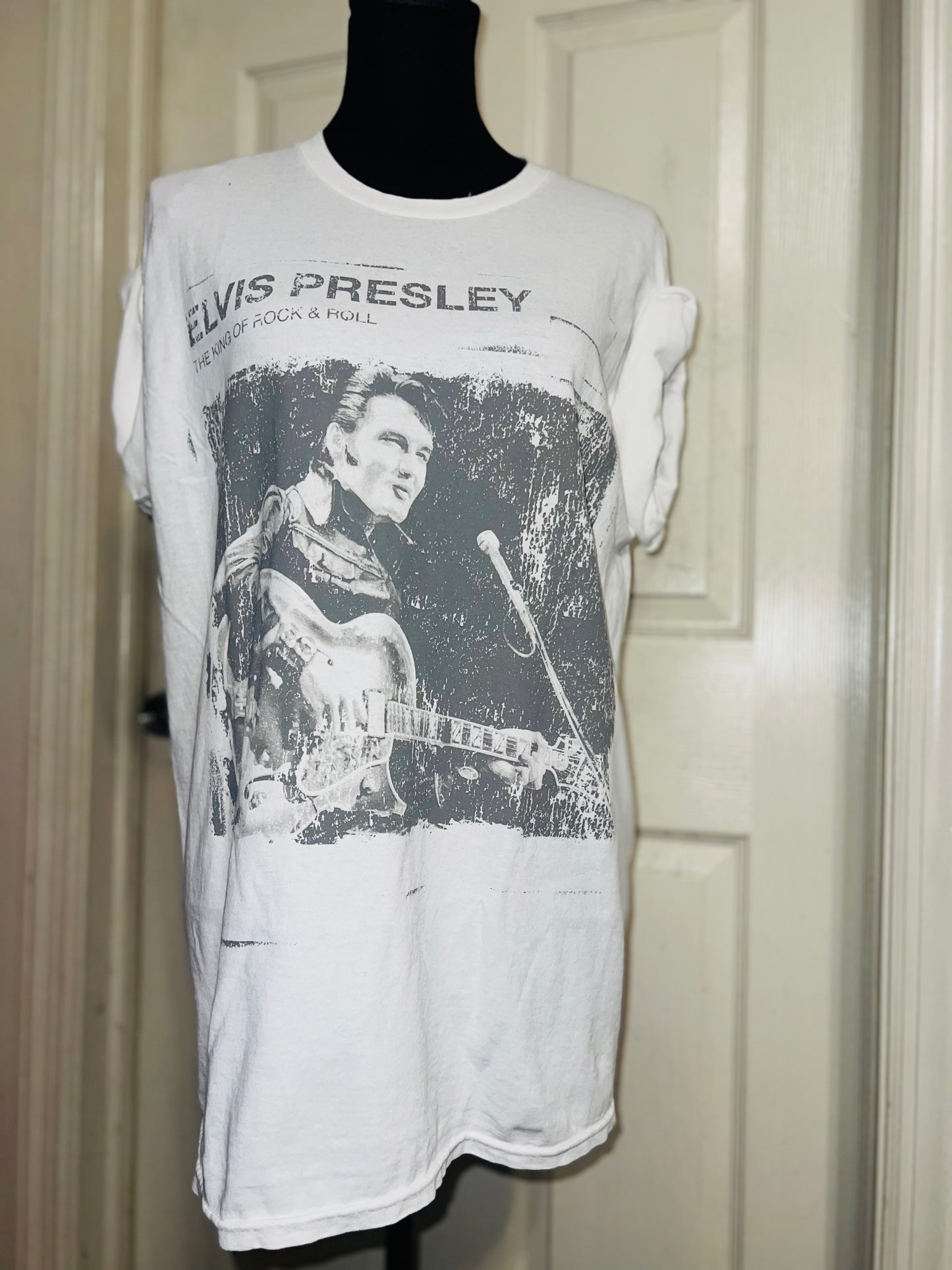 Elvis Oversized Distressed Tee