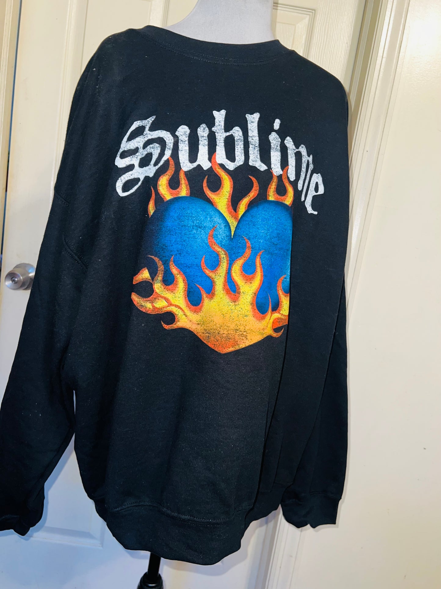 Sublime Oversized Distressed Sweatshirt