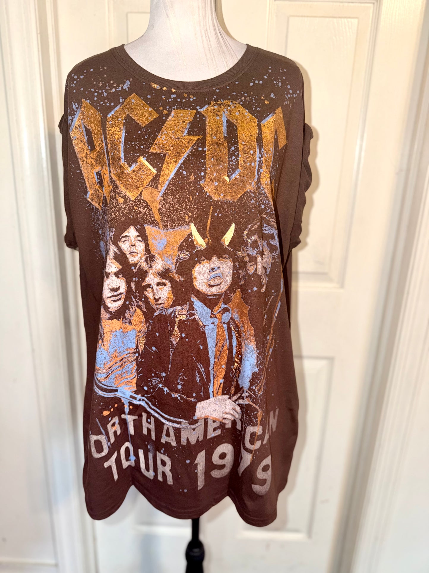 AC/DC Double Sides Oversized Tee