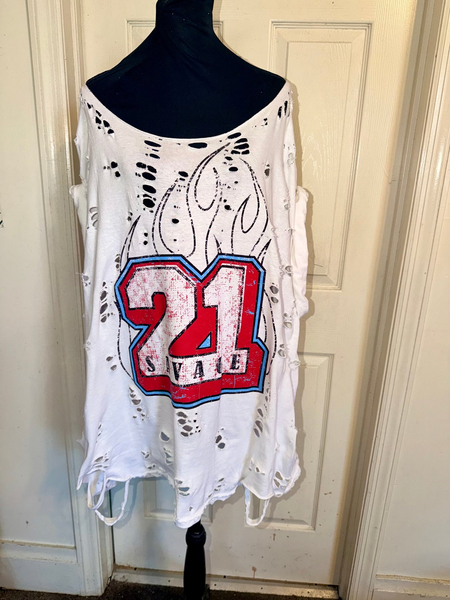 21 Savage Oversized Distressed Tee (As Is)