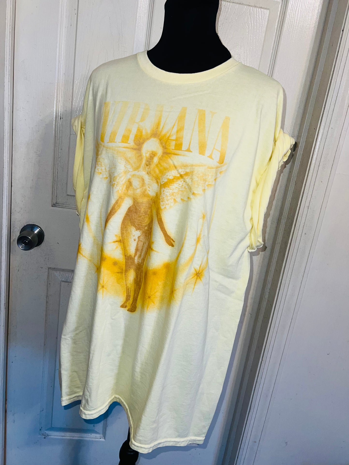 Nirvana Oversized Distressed Tee