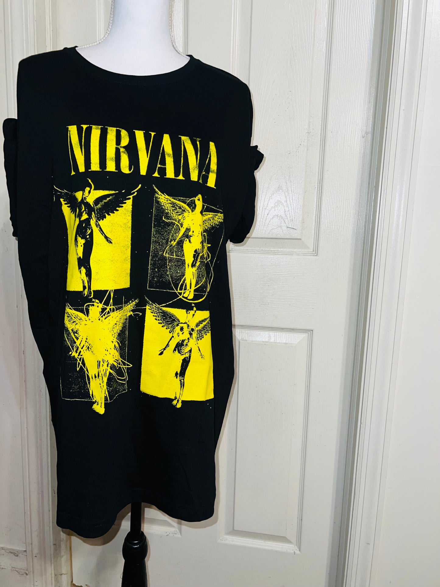 Nirvana “In Utero” Oversized Distressed Tee