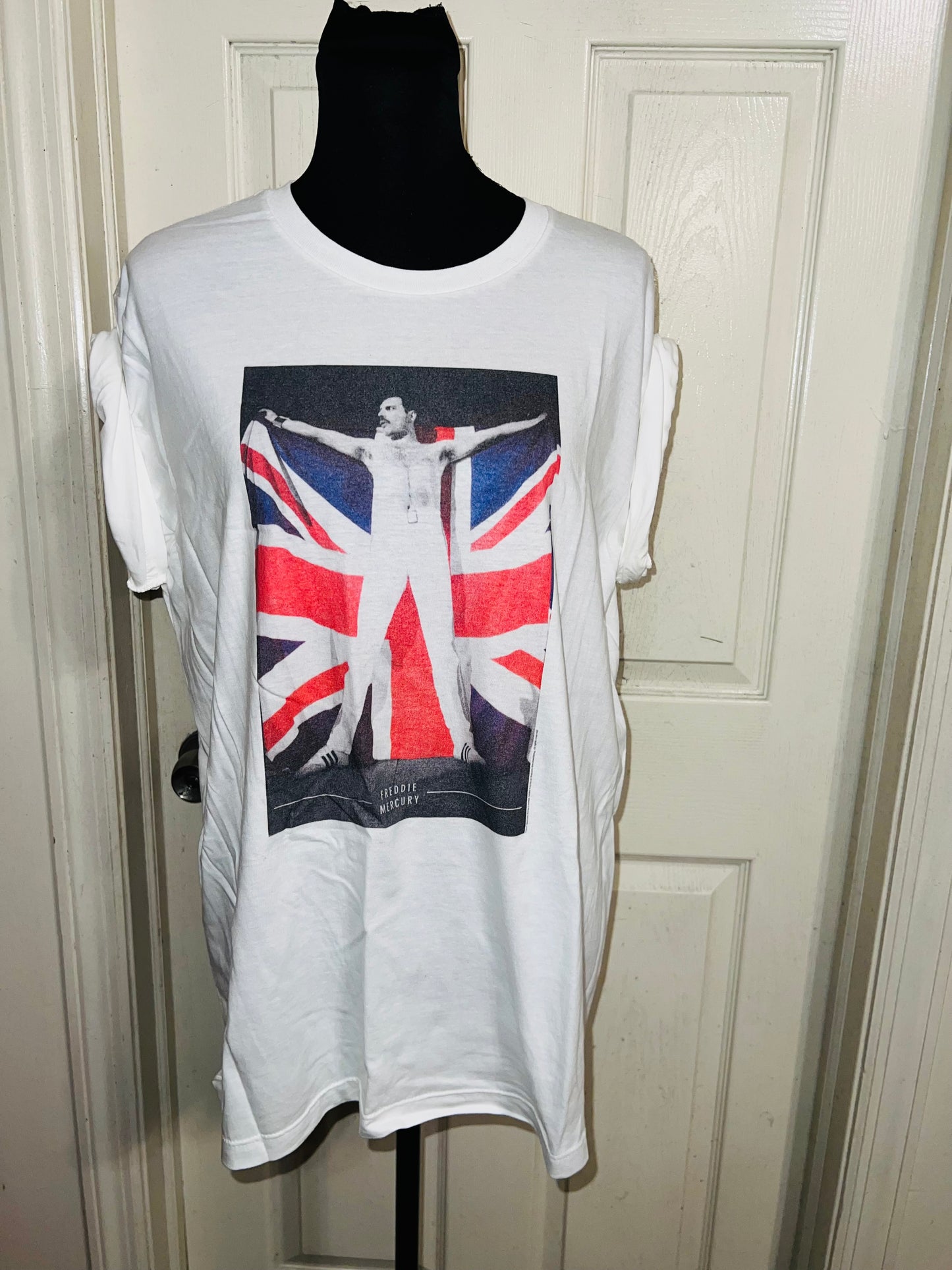 Freddie Mercury Oversized Distressed Vintage Tee
