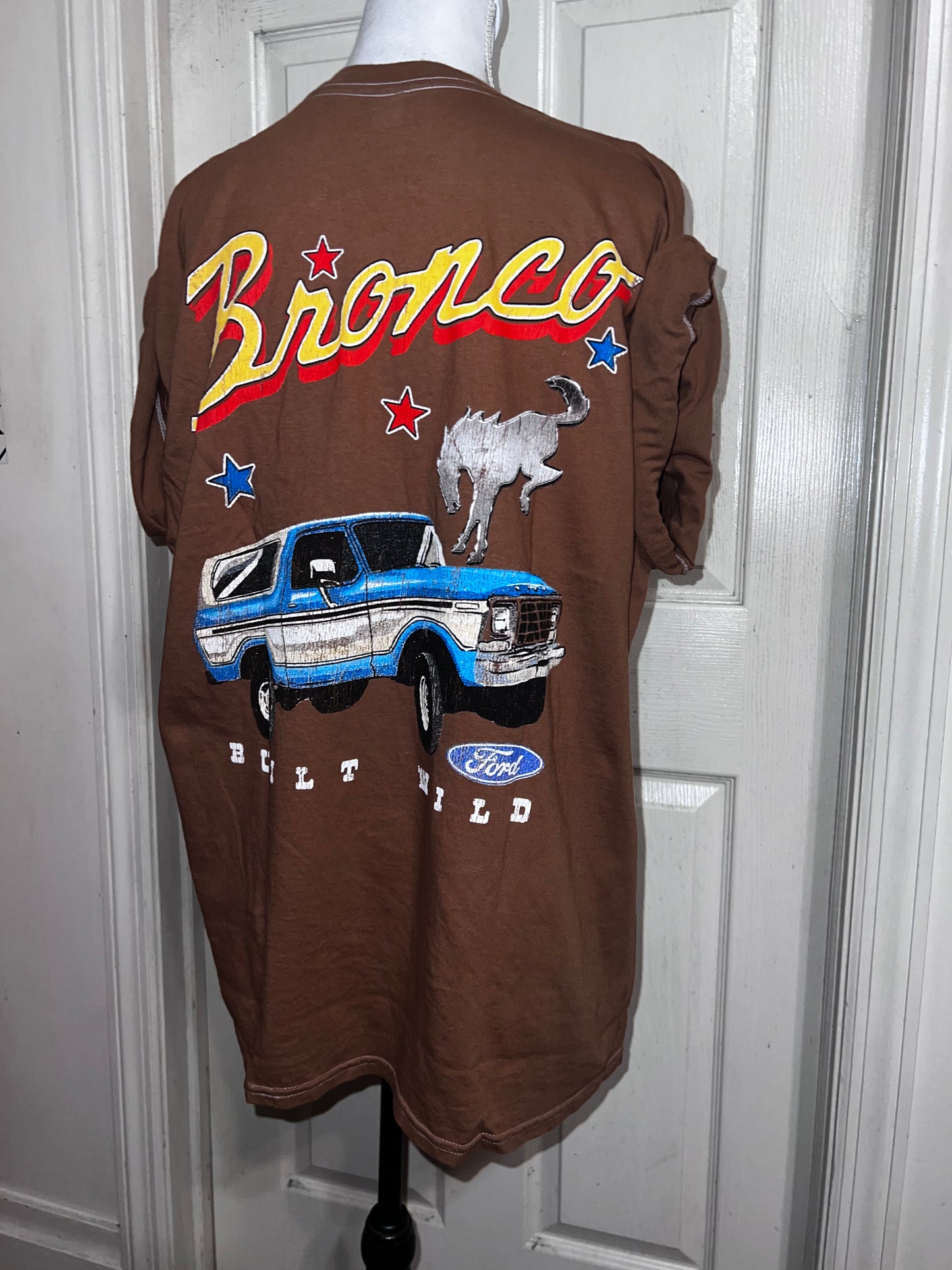 Ford Bronco Double Sided Oversized Distressed Tee