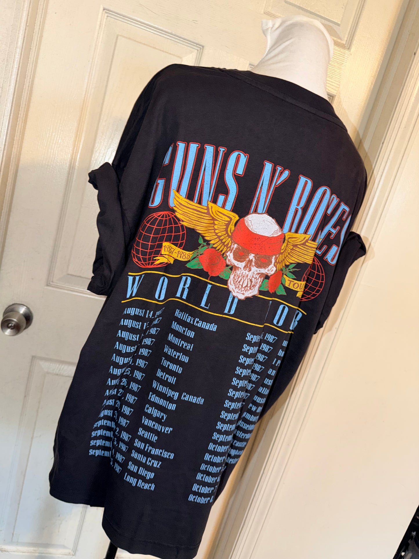 Guns N’ Roses Double Sided Oversized Distressed Tee