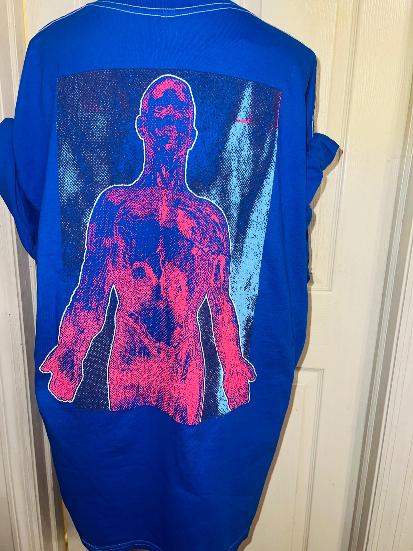 Nirvana Double Sided Oversized Distressed Tee