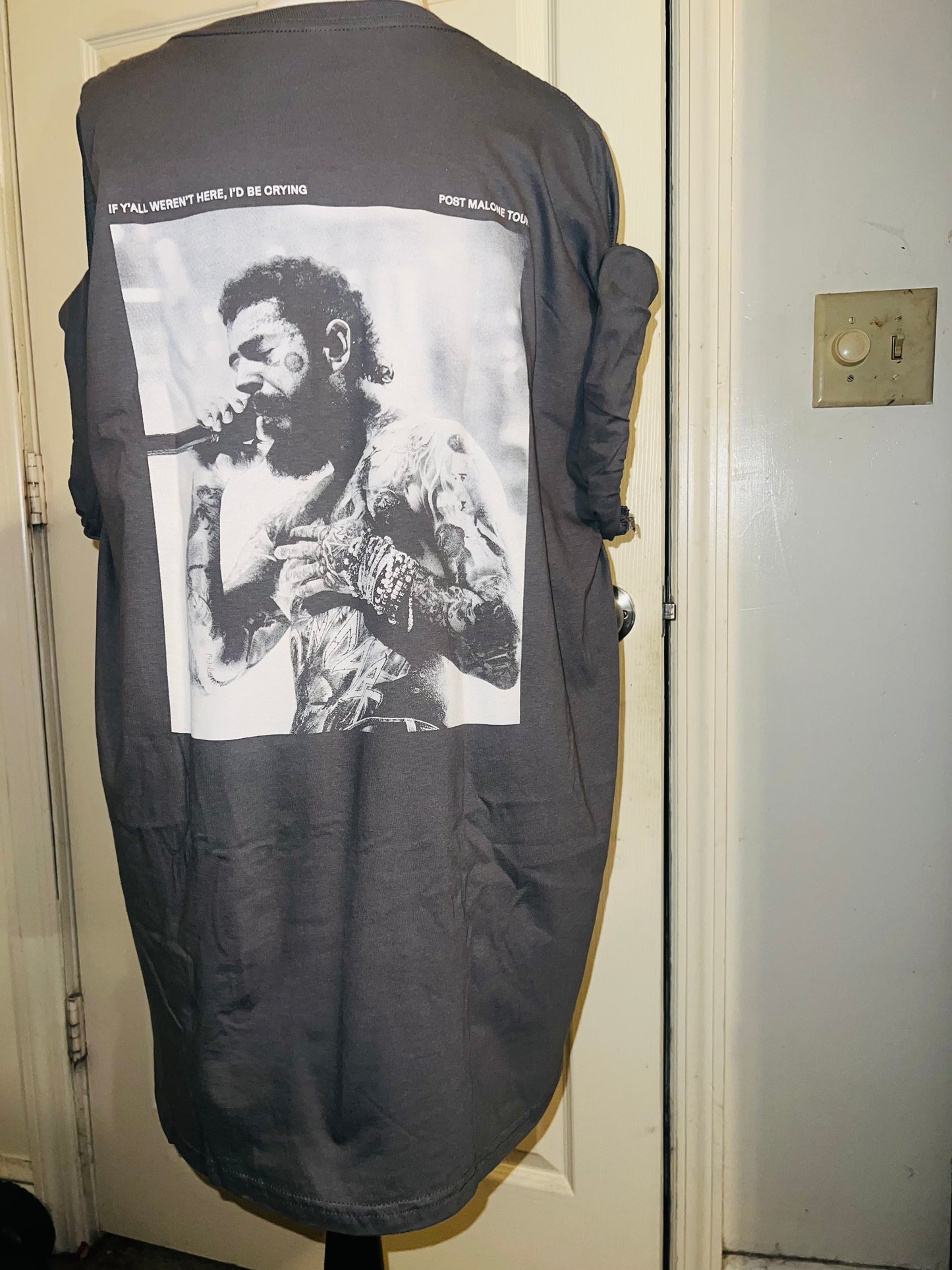 Post Malone Double Sided Oversized Distressed Tee