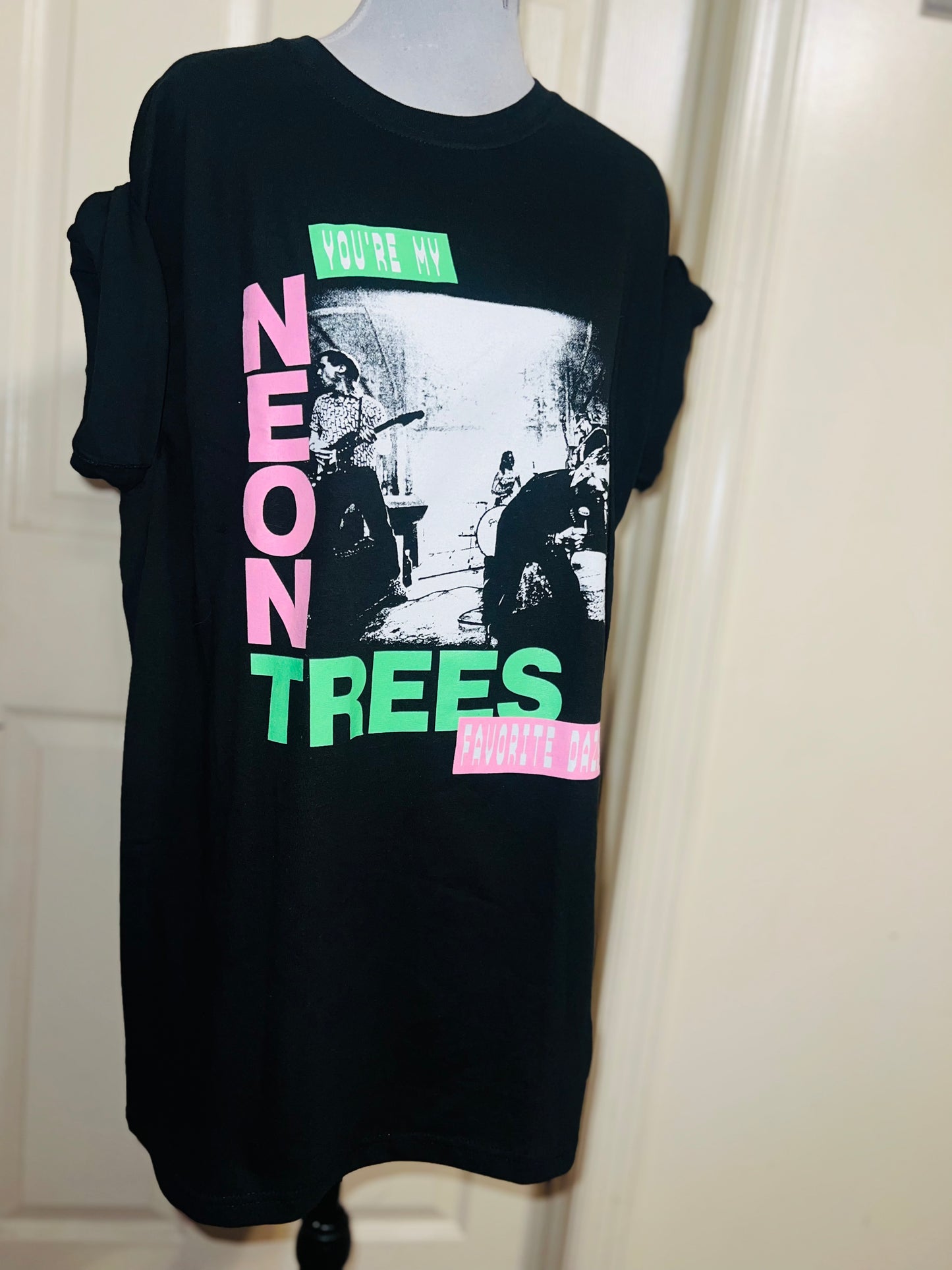 Neon Trees Oversized Distressed Tee