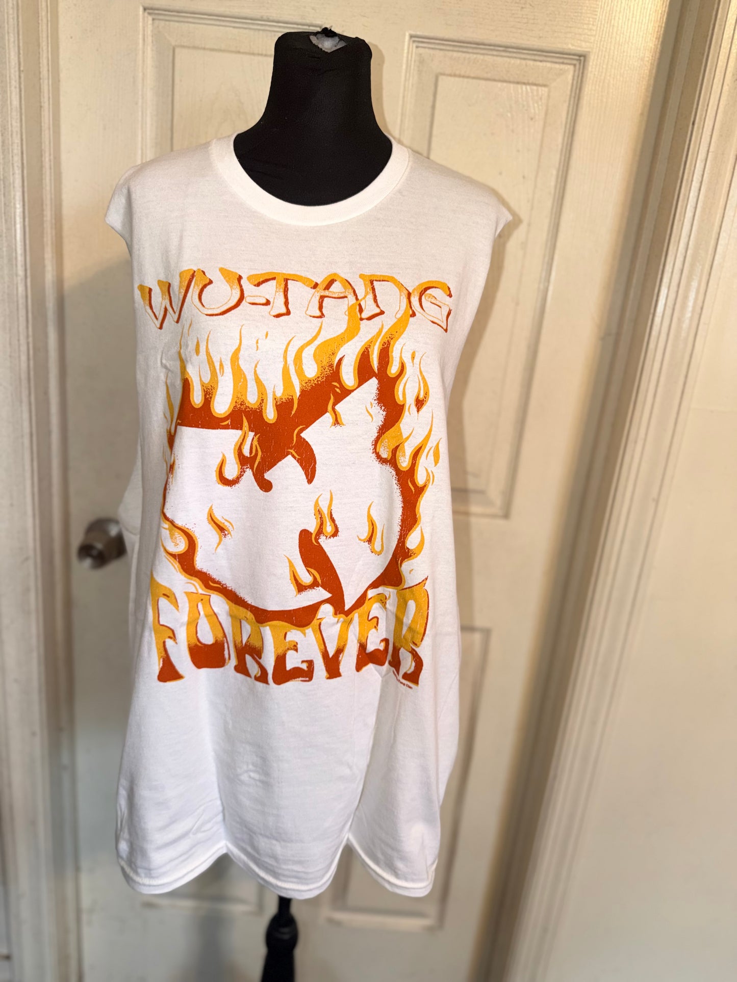 Wu-Tang Clan Double Sided Oversized Distressed Tank