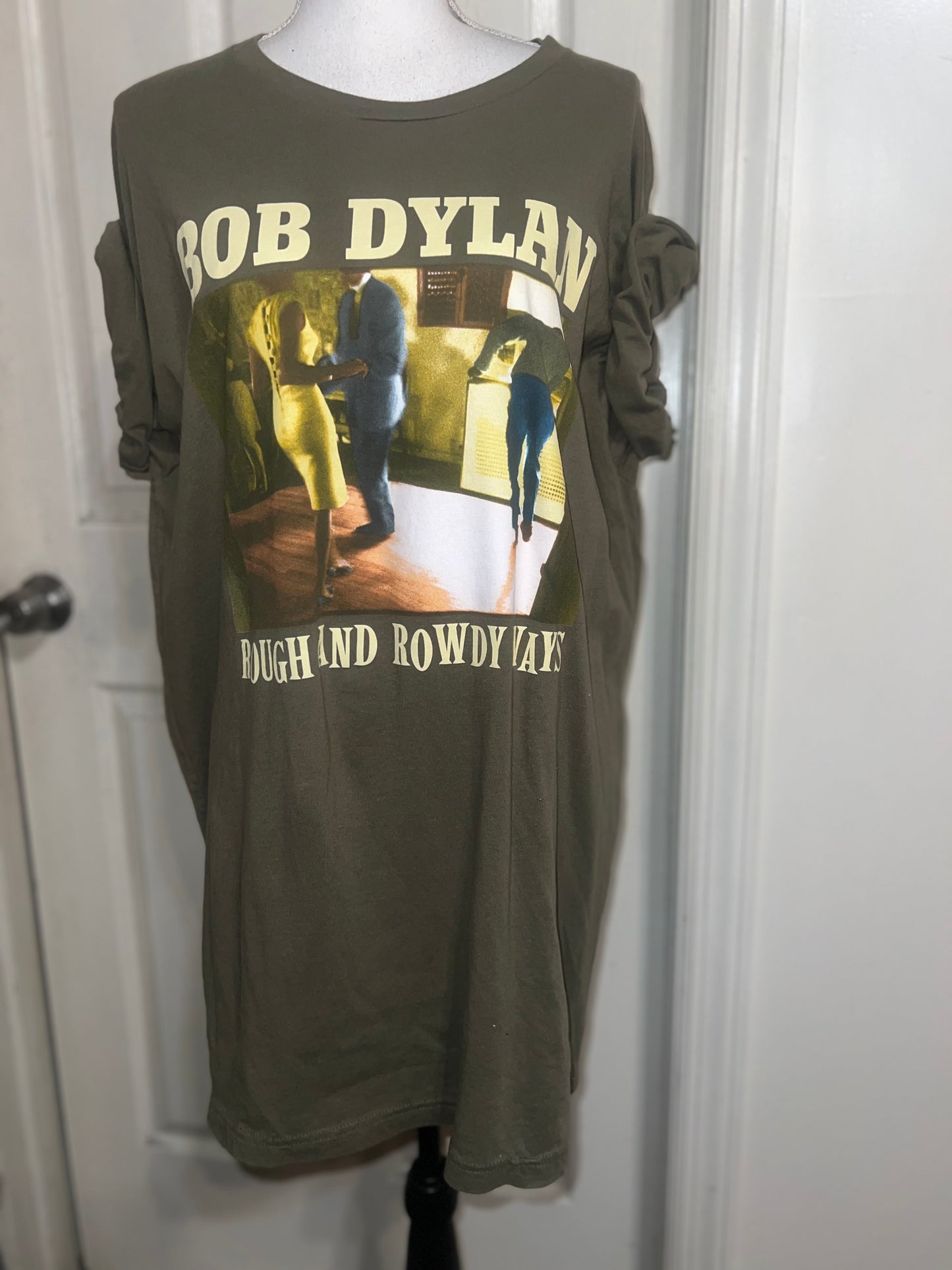 Bob Dylan Double Sided Vintage Oversized Distressed Tee