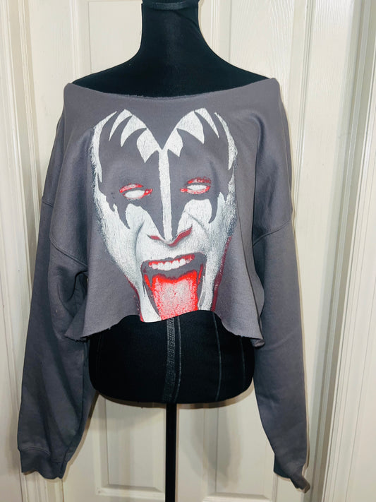 Gene Simmons/Kiss Oversized OFTS Cropped Sweatshirt