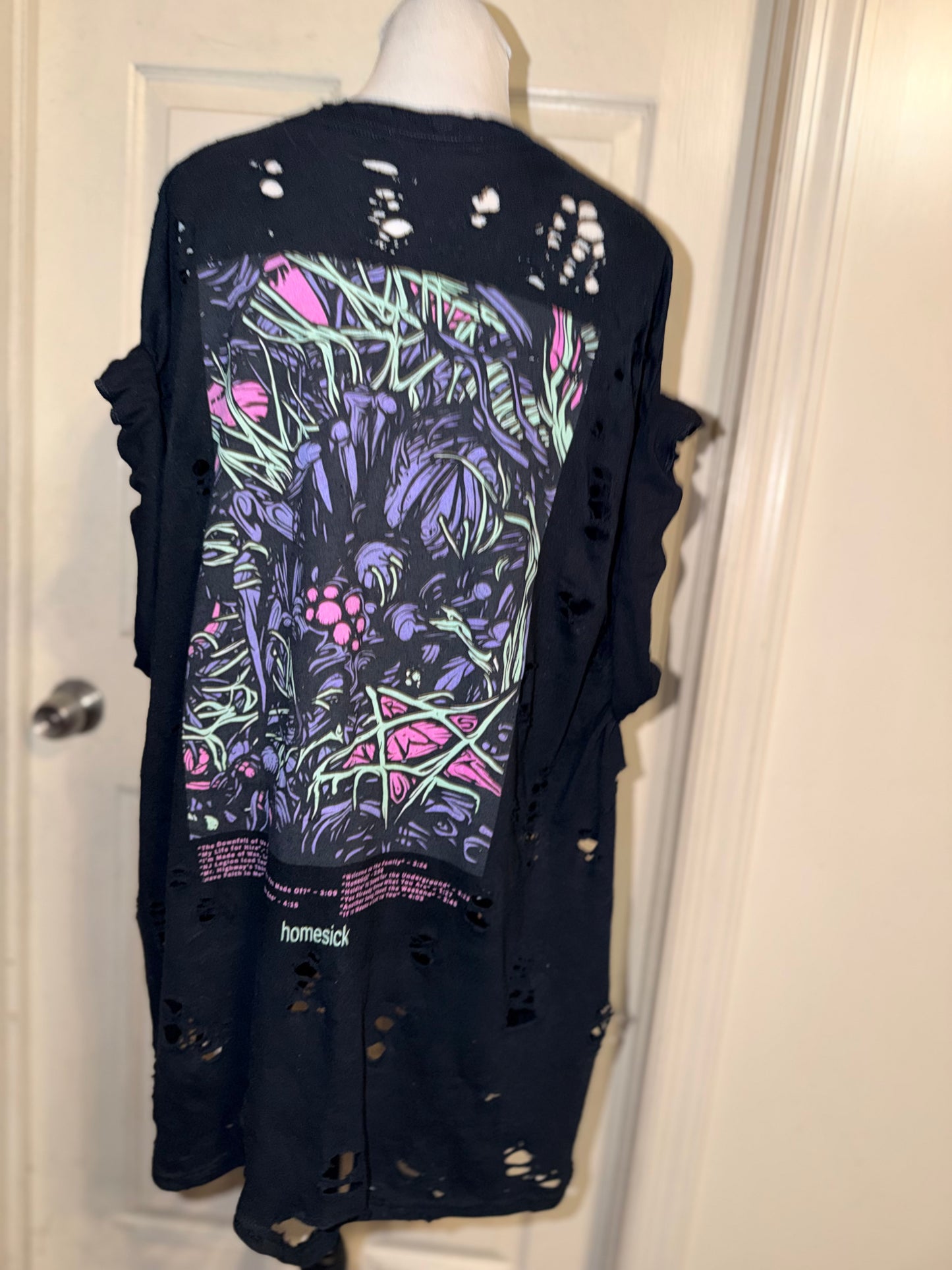 A Day to Remember Double Sided Oversized Distressed Tee