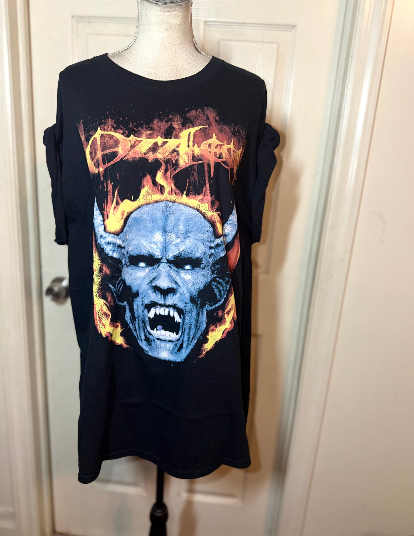 Ozzy Osbourne Ozzfest Oversized Distressed Tee