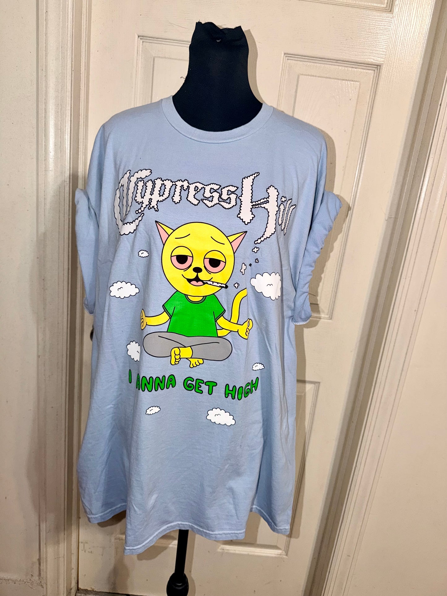 Cypress Hill Double Sided Oversized Distressed Tee