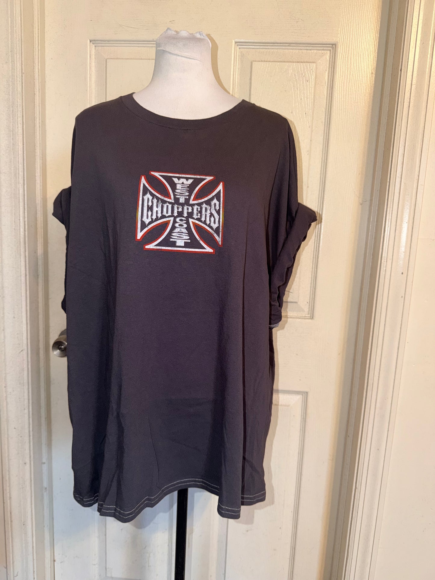 West Coast Choppers Double Sided Oversized Distressed Tre