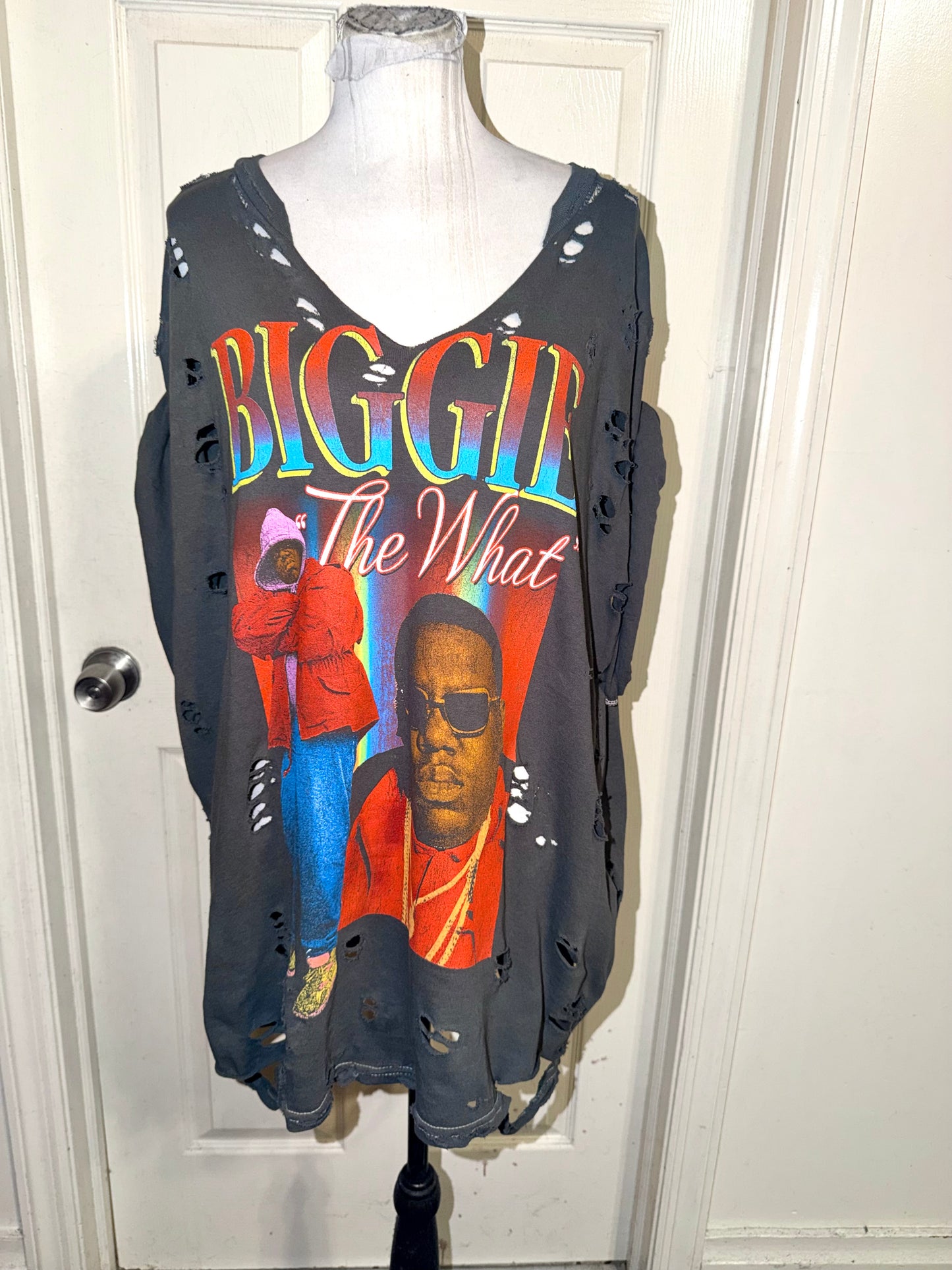 Biggie Smalls Oversized Distressed Tee (as is)