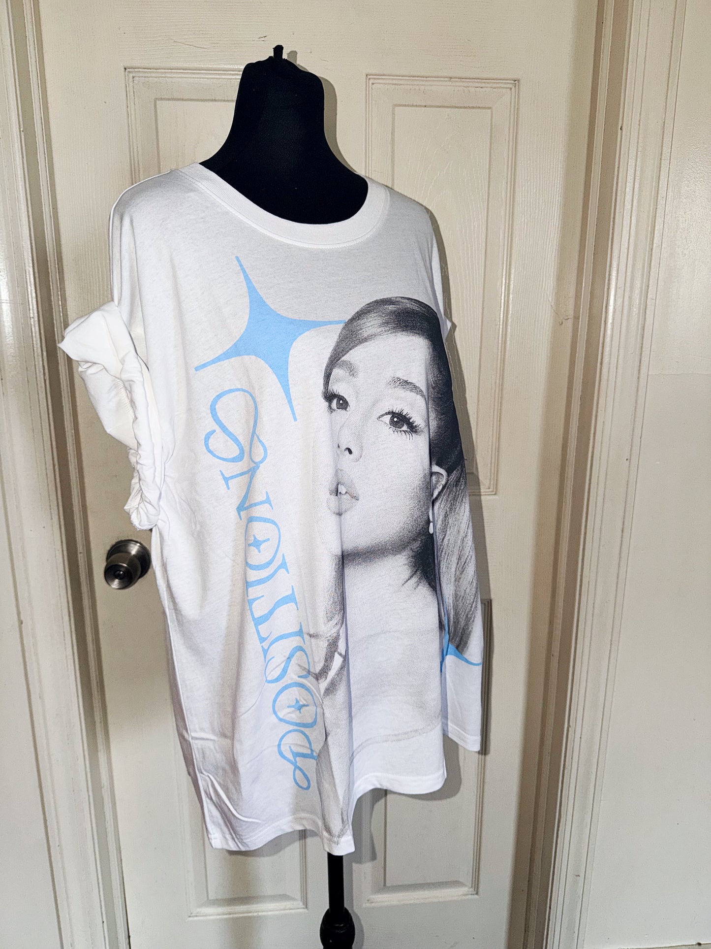 Ariana Grande Oversized Distressed Tee