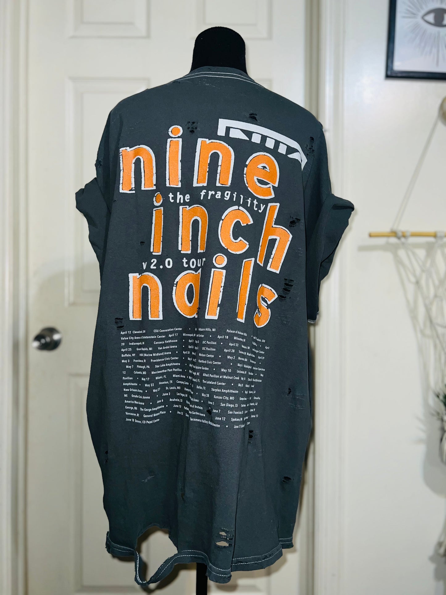 Nine Inch Nails Oversized Distressed Tee