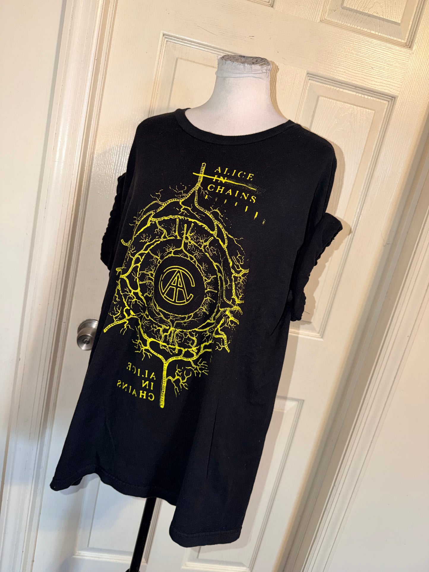 Alice In Chains Double Sided Oversized Distressed Tee