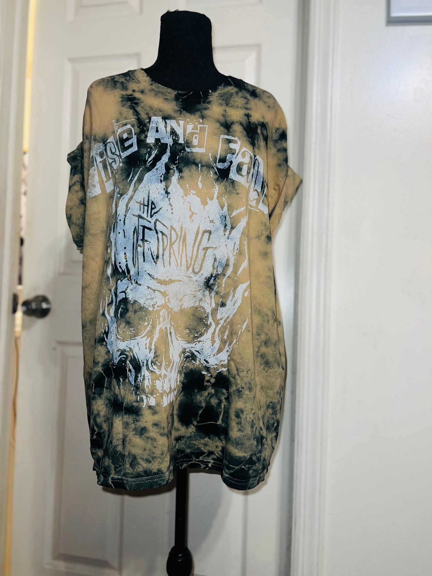 The Offspring Tie Dye Distressed Oversized Tee