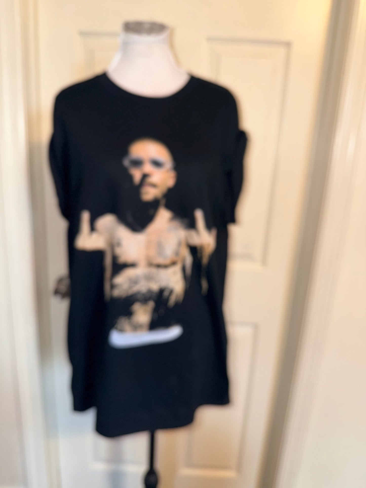Justin Bieber Oversized Distressed Tee