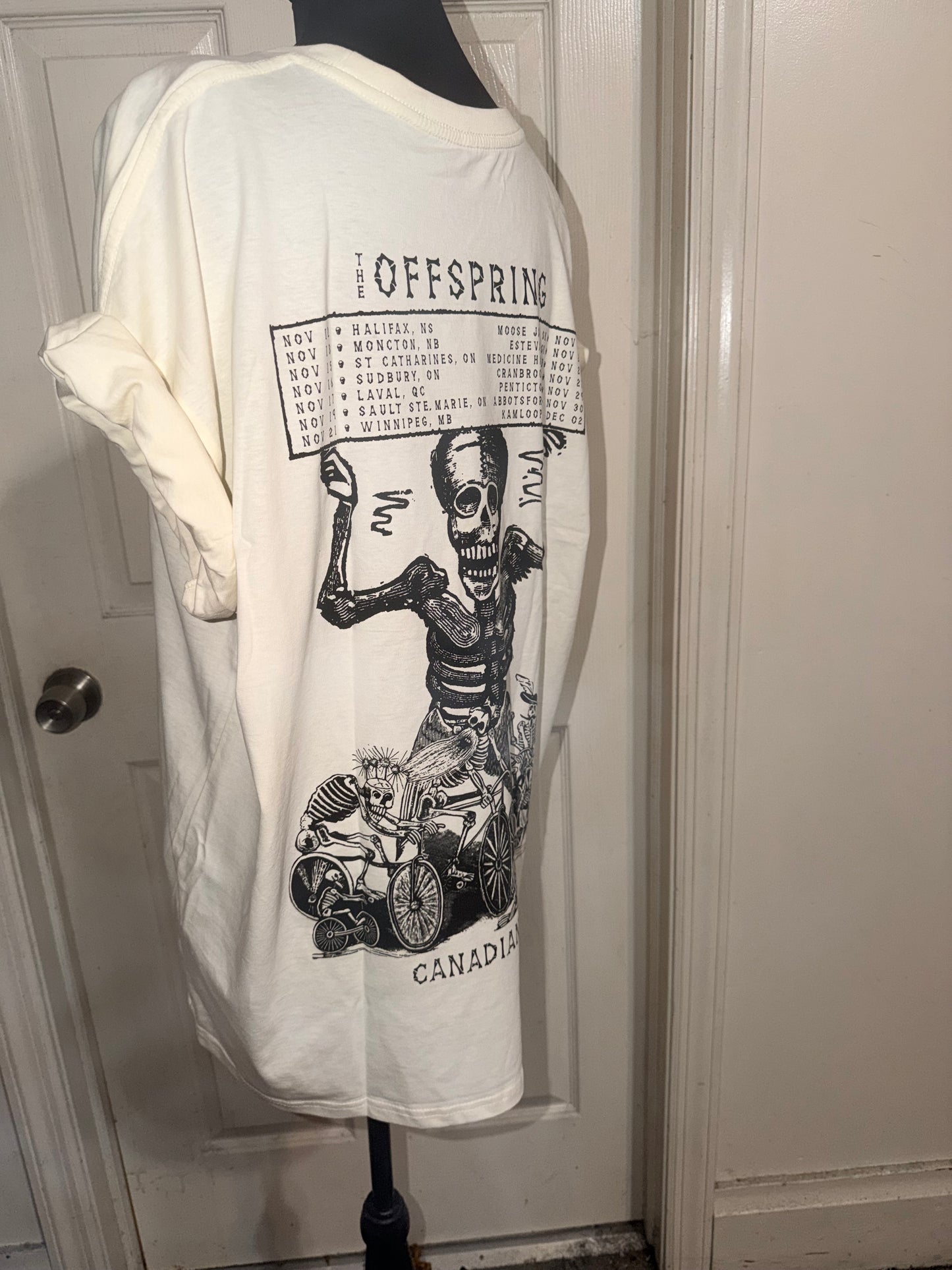 The Offspring Double Sided Oversized Distressed Tee