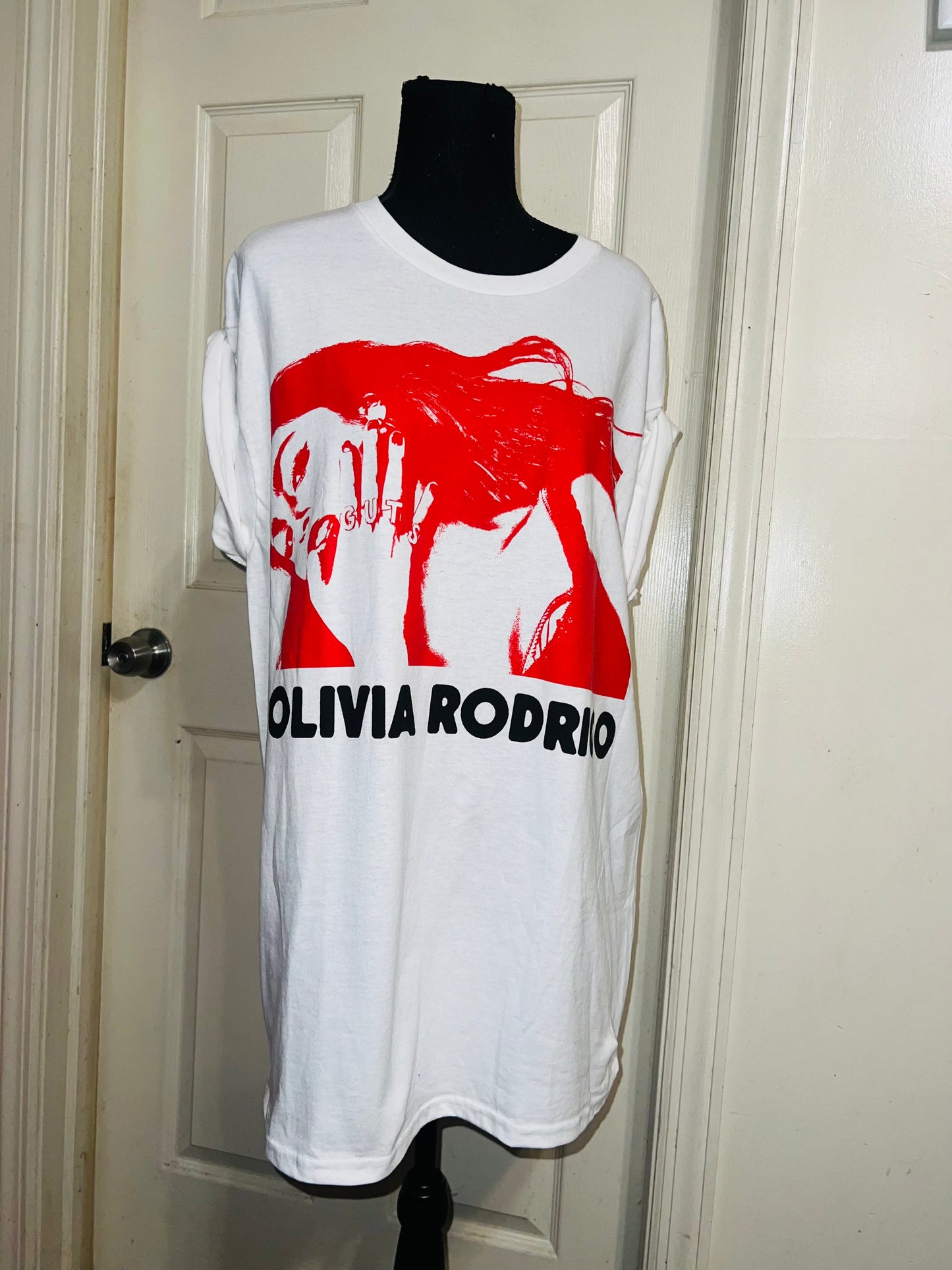 Olivia Rodrigo Oversized Distressed Tee