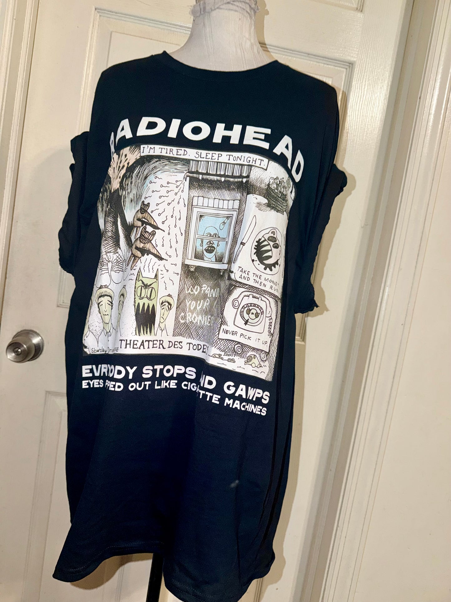 Radiohead Oversized Distressed Tee (Copy)