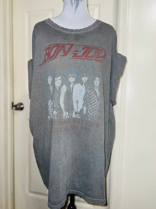 Bob Jovi Oversized Distressed Tee