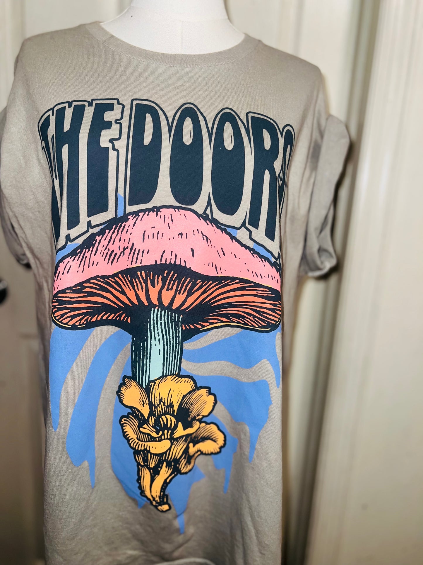 The Doors Double Sided Oversized Distressed Tee