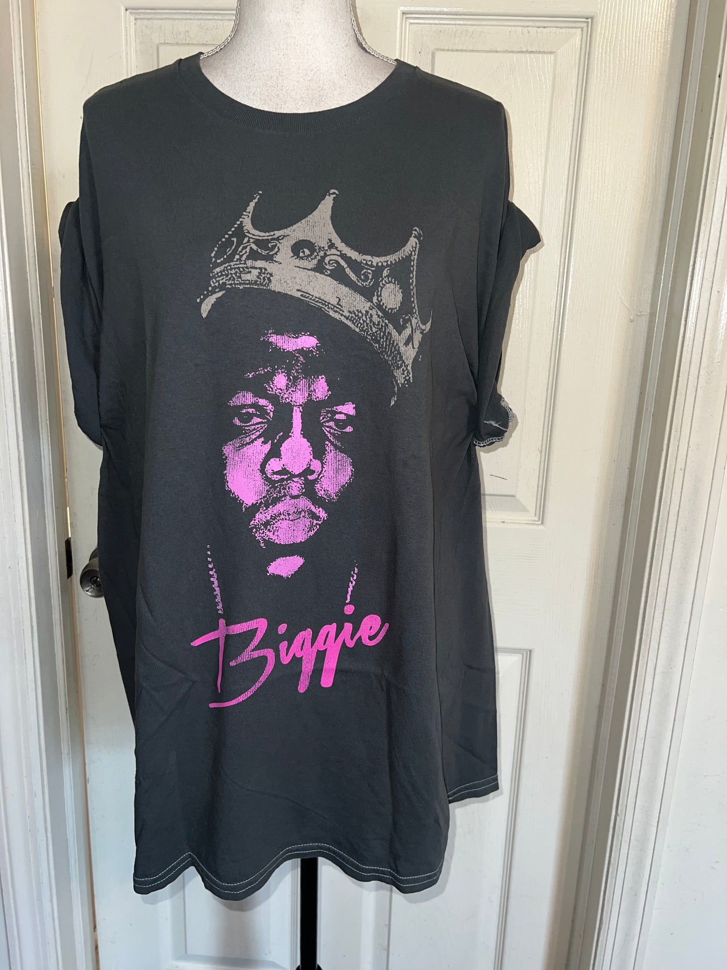 Biggie Smalls Double Sided Oversized Distressed Tee