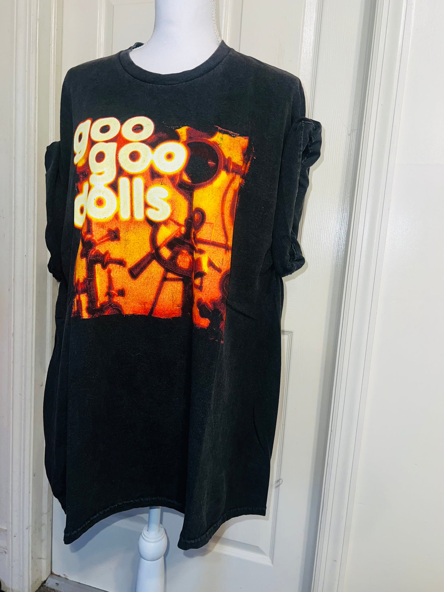 Goo Goo Dolls Oversized Distressed Tee