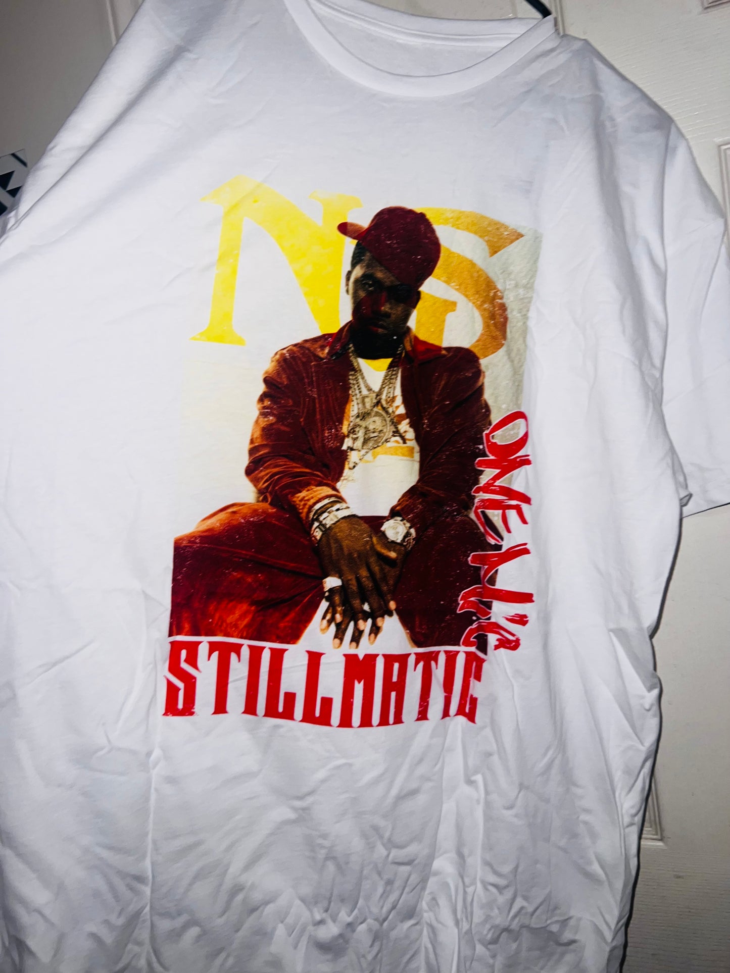 Nas Oversized Distressed Tee