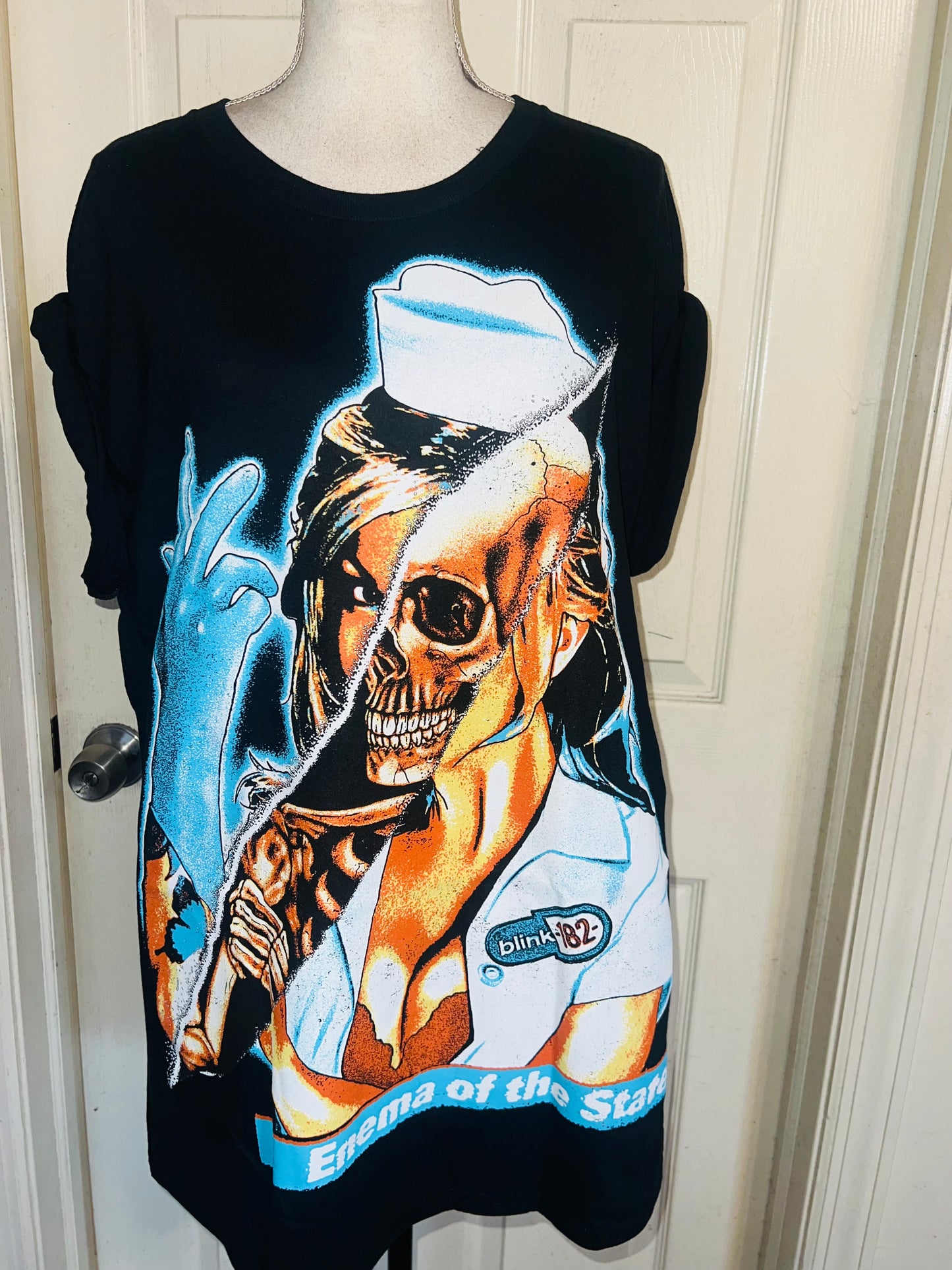 Blink 182 ‘Halloween’ Oversized Distressed Tee