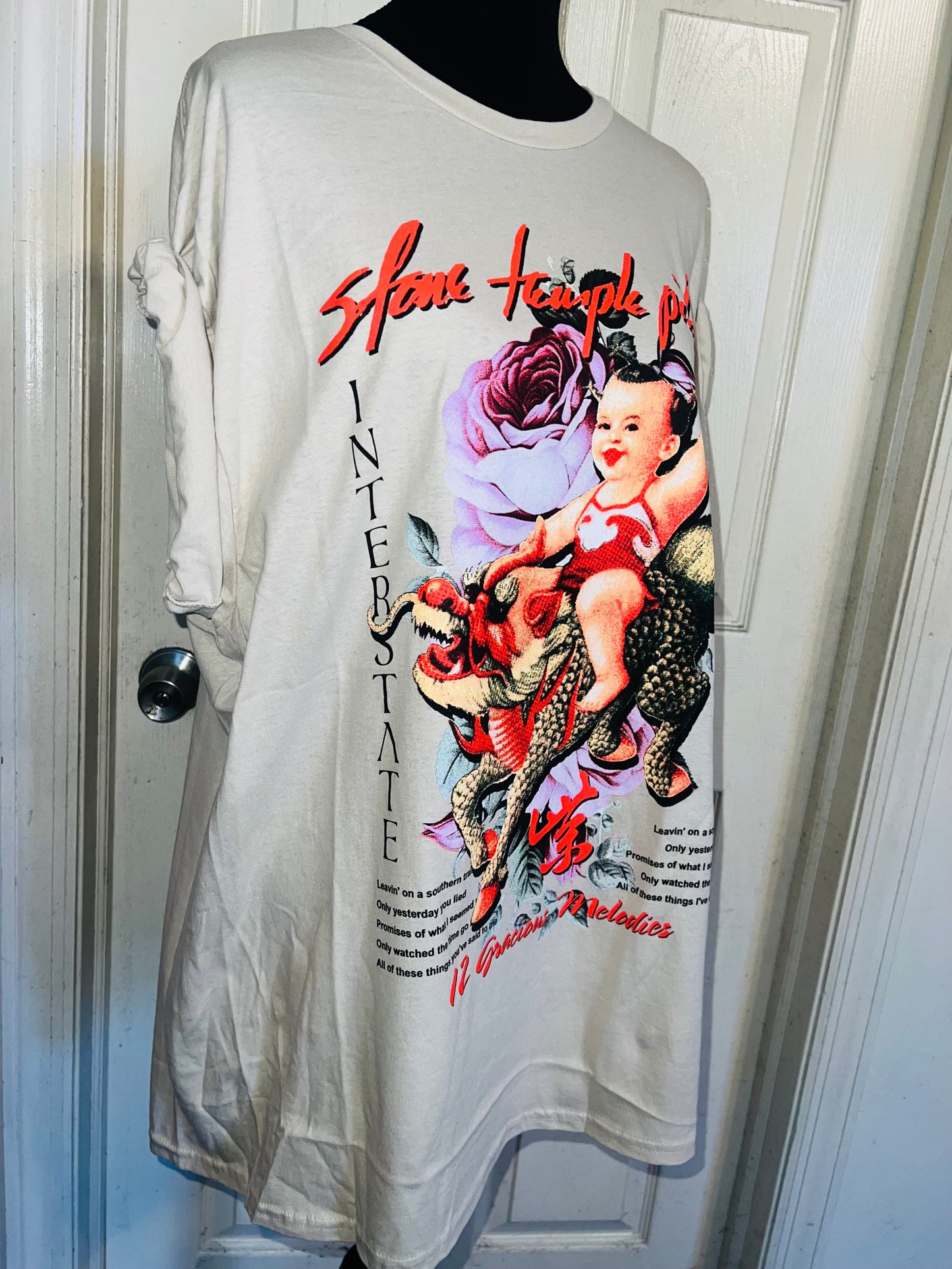 Stone Temple Pilots Oversized Distressed Tee