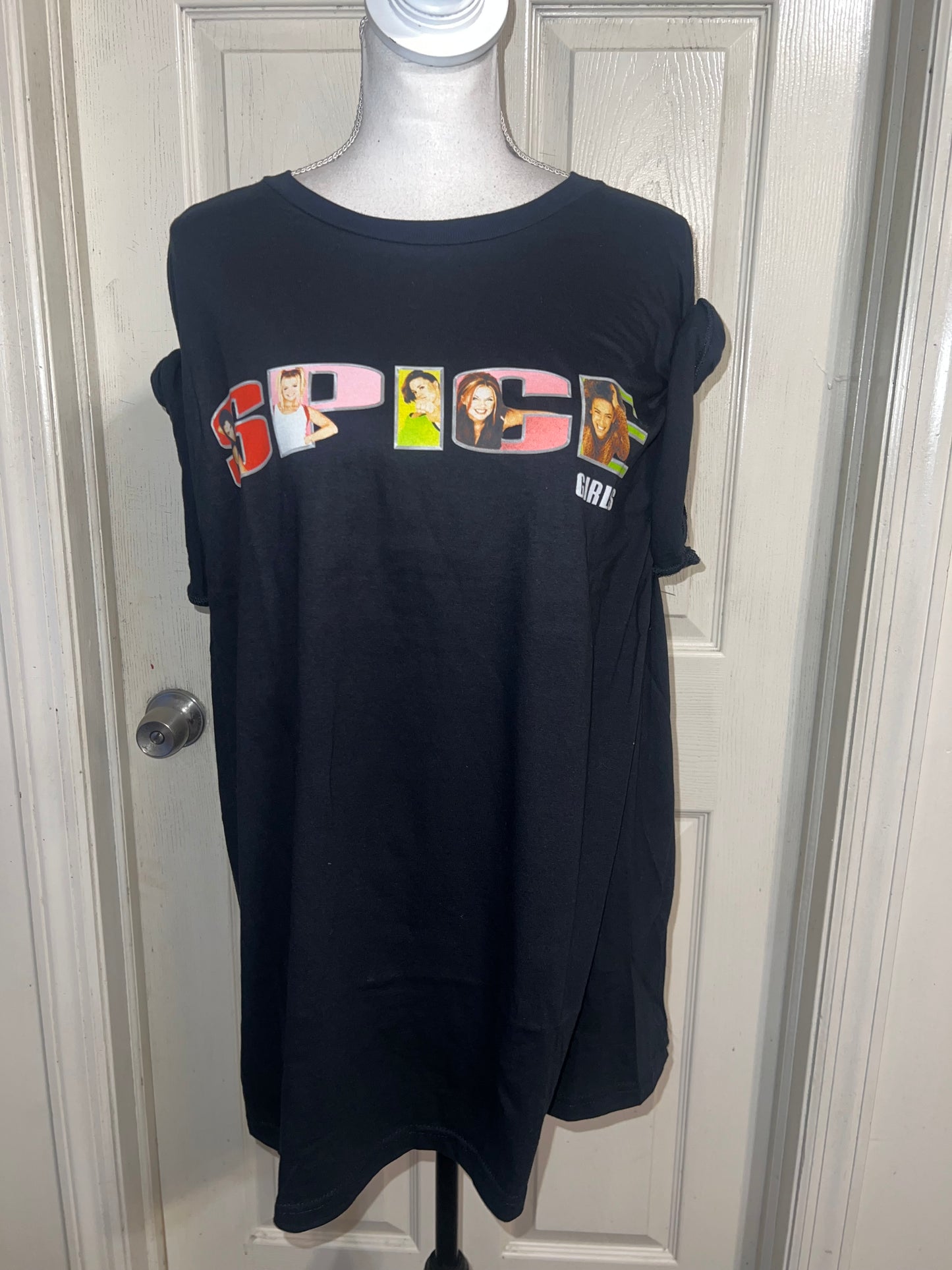 Spice Girls Oversized Distressed Tee